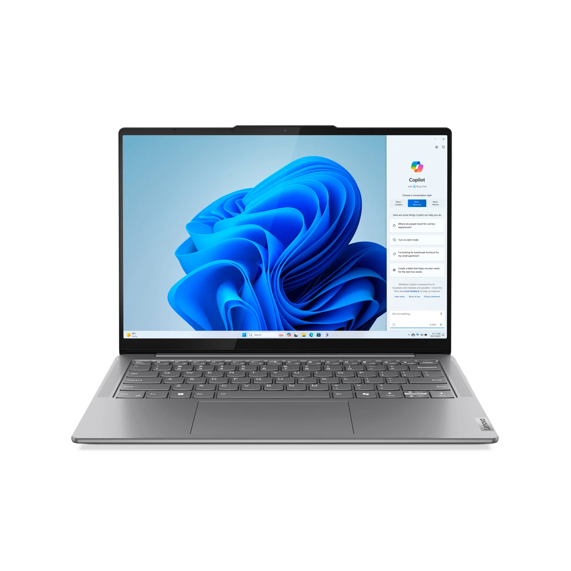 Lenovo Yoga Slim 7 14IMH9 Intel Core Ultra 5 125H Laptop 35,6 cm (14") WUXGA 16 GB LPDDR5x-SDRAM 512 GB SSD Wi-Fi 6E (802.11ax) Windows 11 Home Grau Deutsch