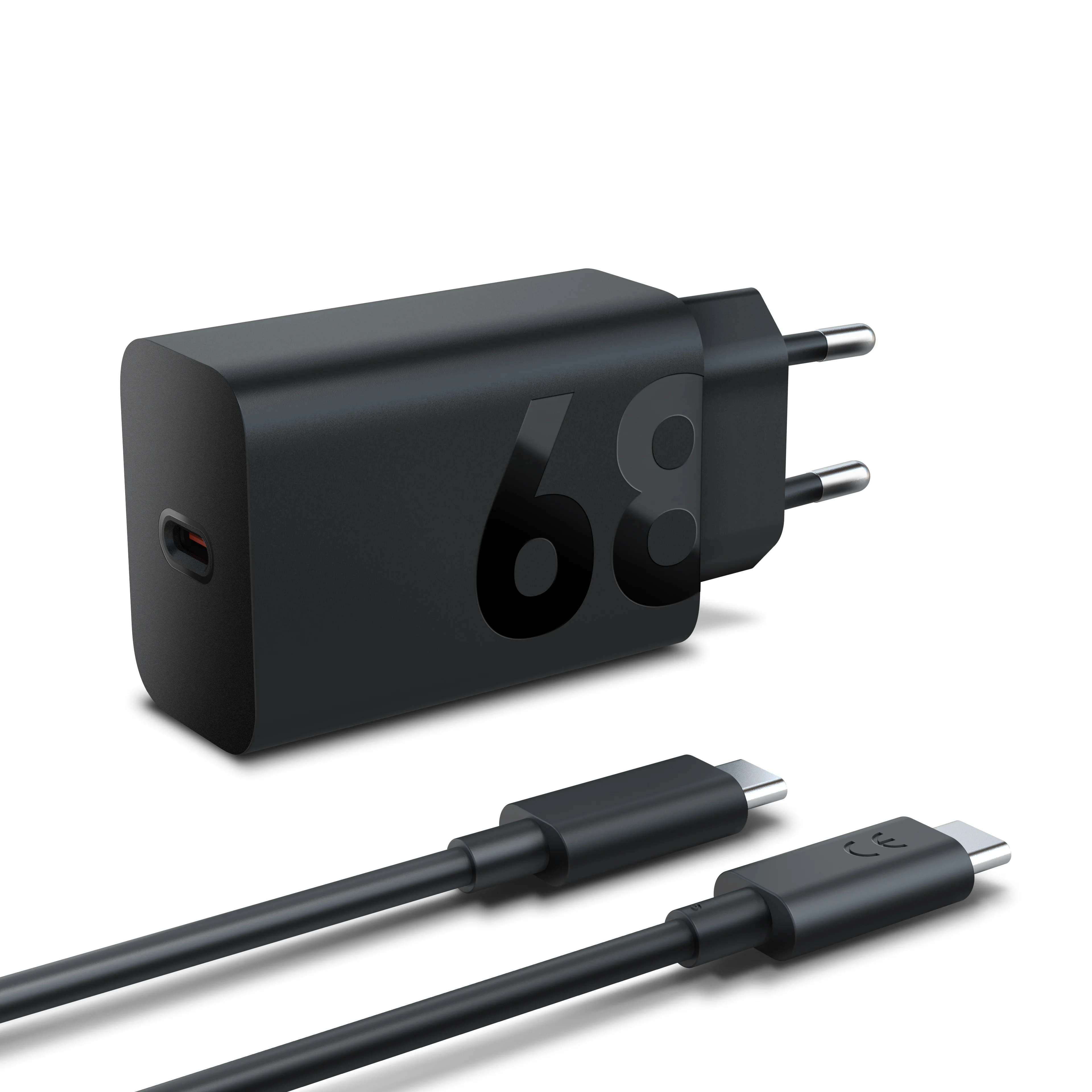 Lenovo 68W USB-C Wall Charger Tablets, Universal Schwarz AC Drinnen