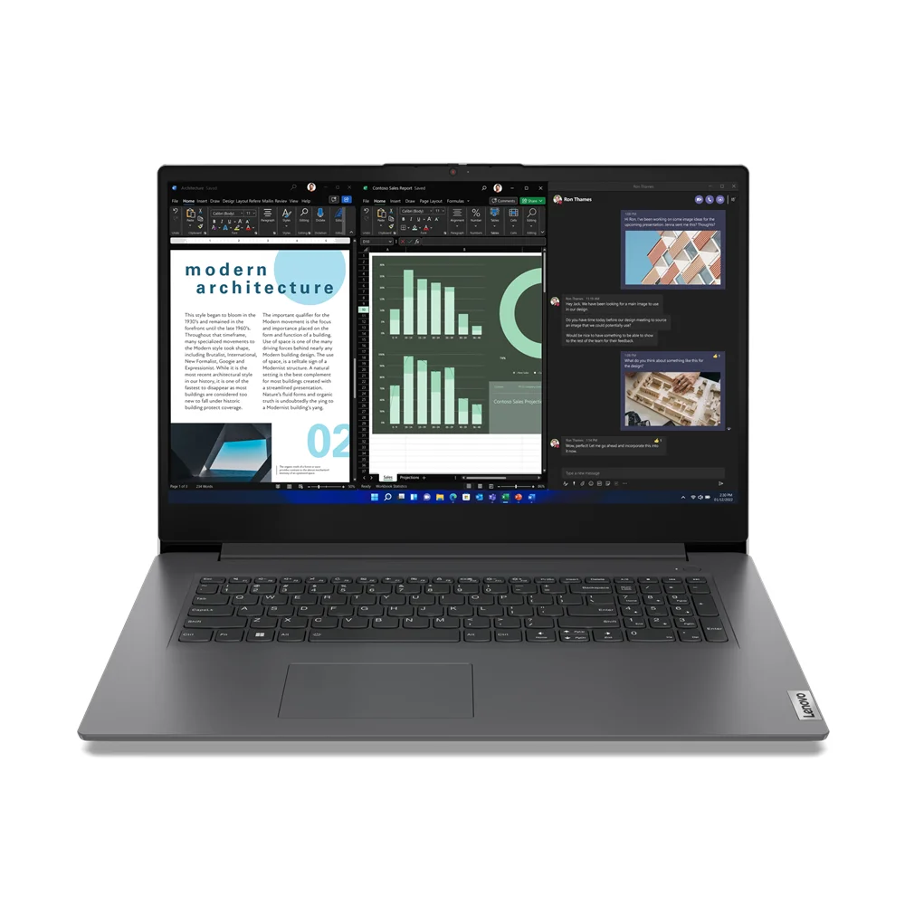 Lenovo V17 G4 IRU Intel® Core™ i3 i3-1315U Laptop 43,9 cm (17.3") Full HD 8 GB DDR4-SDRAM 512 GB SSD Wi-Fi 6 (802.11ax) Windows 11 Home Grau Deutsch