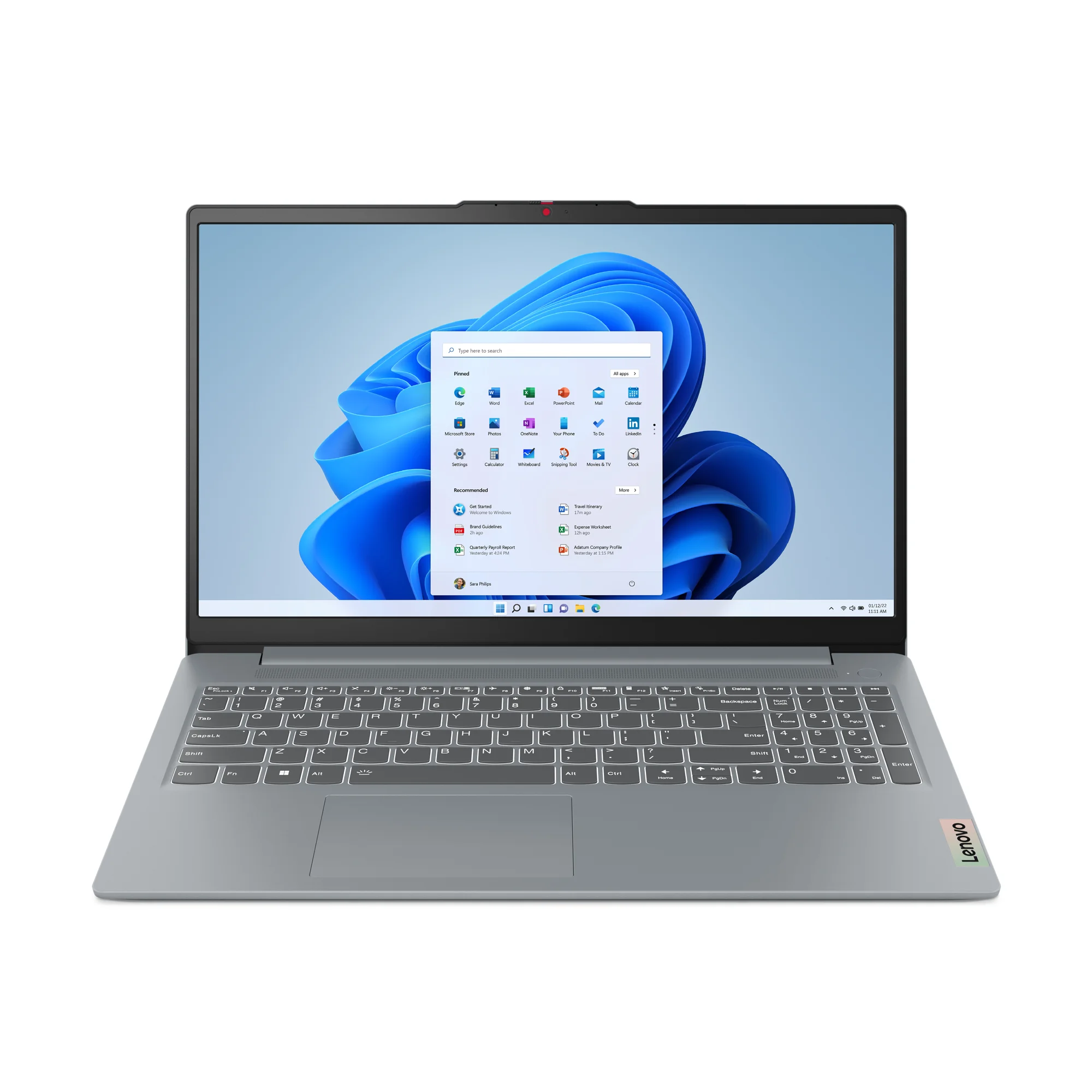 Lenovo IdeaPad Slim 3 15IAH8 Intel® Core™ i5 i5-12450H Laptop 39,6 cm (15.6") Full HD 16 GB LPDDR5-SDRAM 1 TB SSD Wi-Fi 6 (802.11ax) Windows 11 Home Grau Deutsch