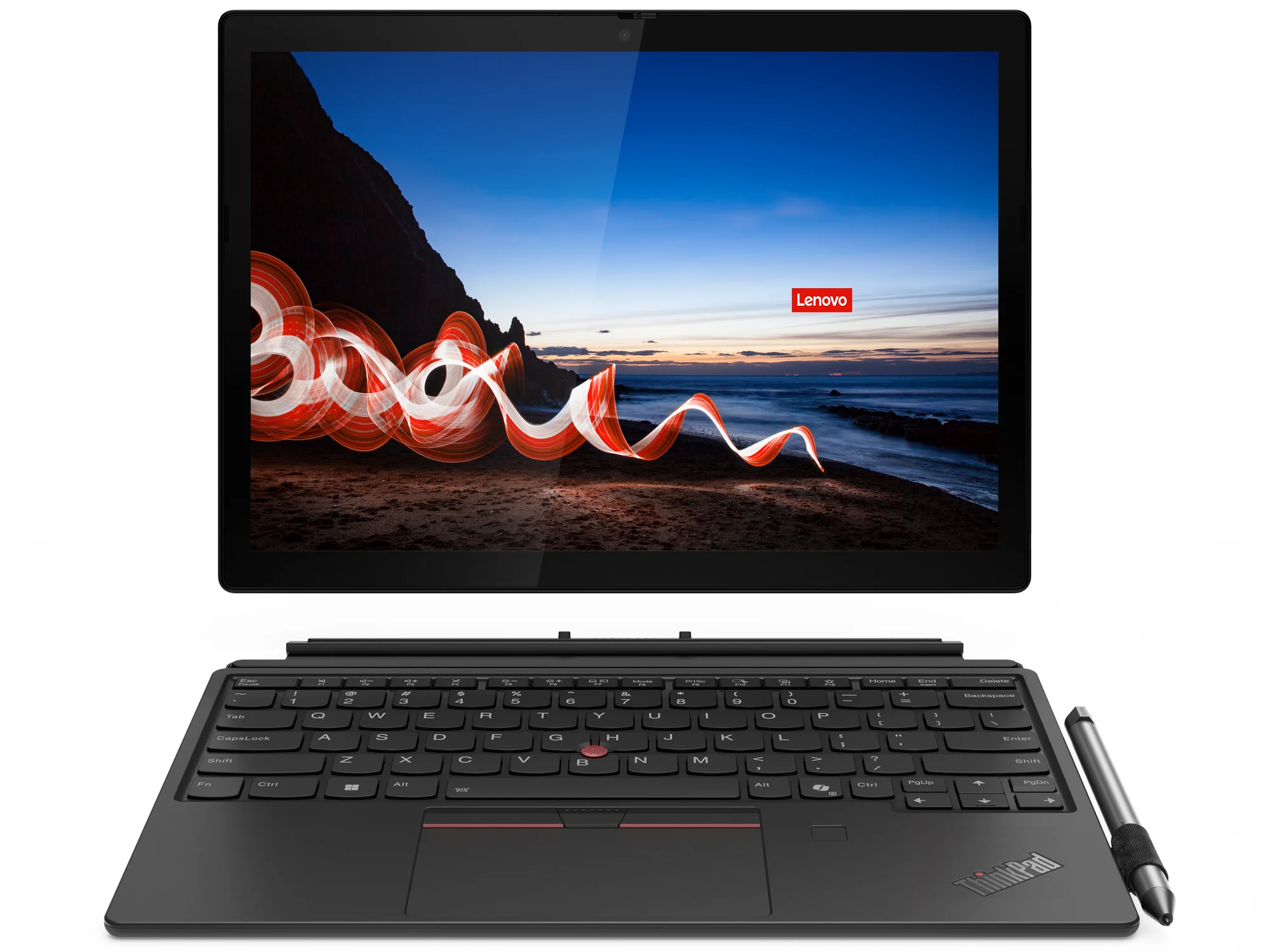 Lenovo ThinkPad X12 Detachable Gen 2 Intel Core Ultra 5 134U Hybrid (2-in-1) 31,2 cm (12.3") Touchscreen Full HD+ 16 GB LPDDR5x-SDRAM 512 GB SSD Wi-Fi 6E (802.11ax) Windows 11 Pro Schwarz Deutsch