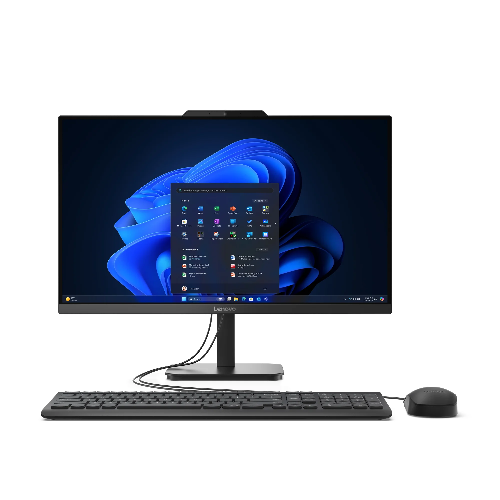 Lenovo V100 Intel® N N100 60,5 cm (23.8") 1920 x 1080 Pixel All-in-One-PC 8 GB DDR4-SDRAM 256 GB SSD Windows 11 Pro Wi-Fi 6 (802.11ax) Schwarz