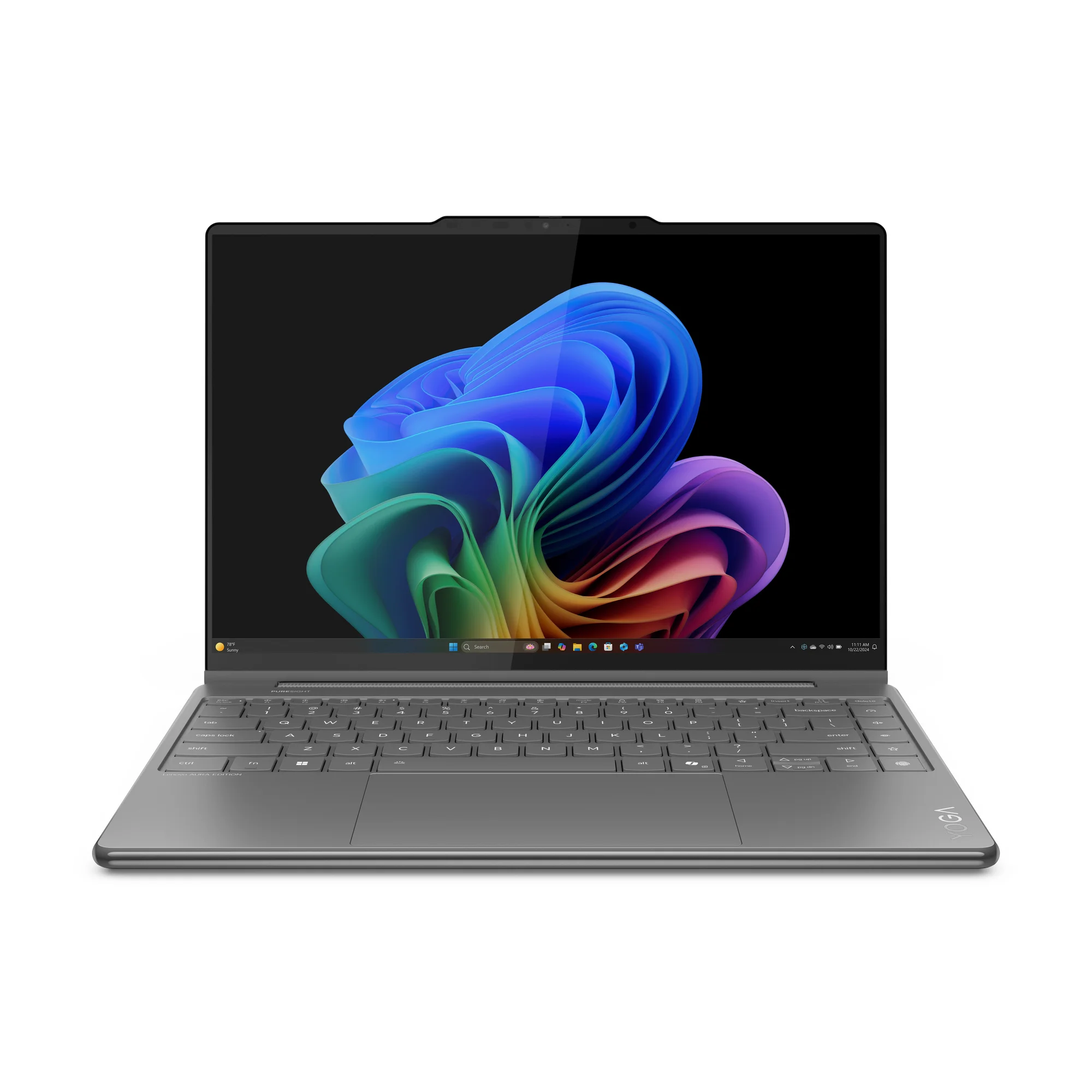 Lenovo Yoga 9 2-in-1 14ILL10 Copilot+ PC Intel Core Ultra 7 258V Hybrid (2-in-1) 35,6 cm (14") Touchscreen WQUXGA 32 GB LPDDR5x-SDRAM 1 TB SSD Wi-Fi 7 (802.11be) Windows 11 Home Grau Deutsch