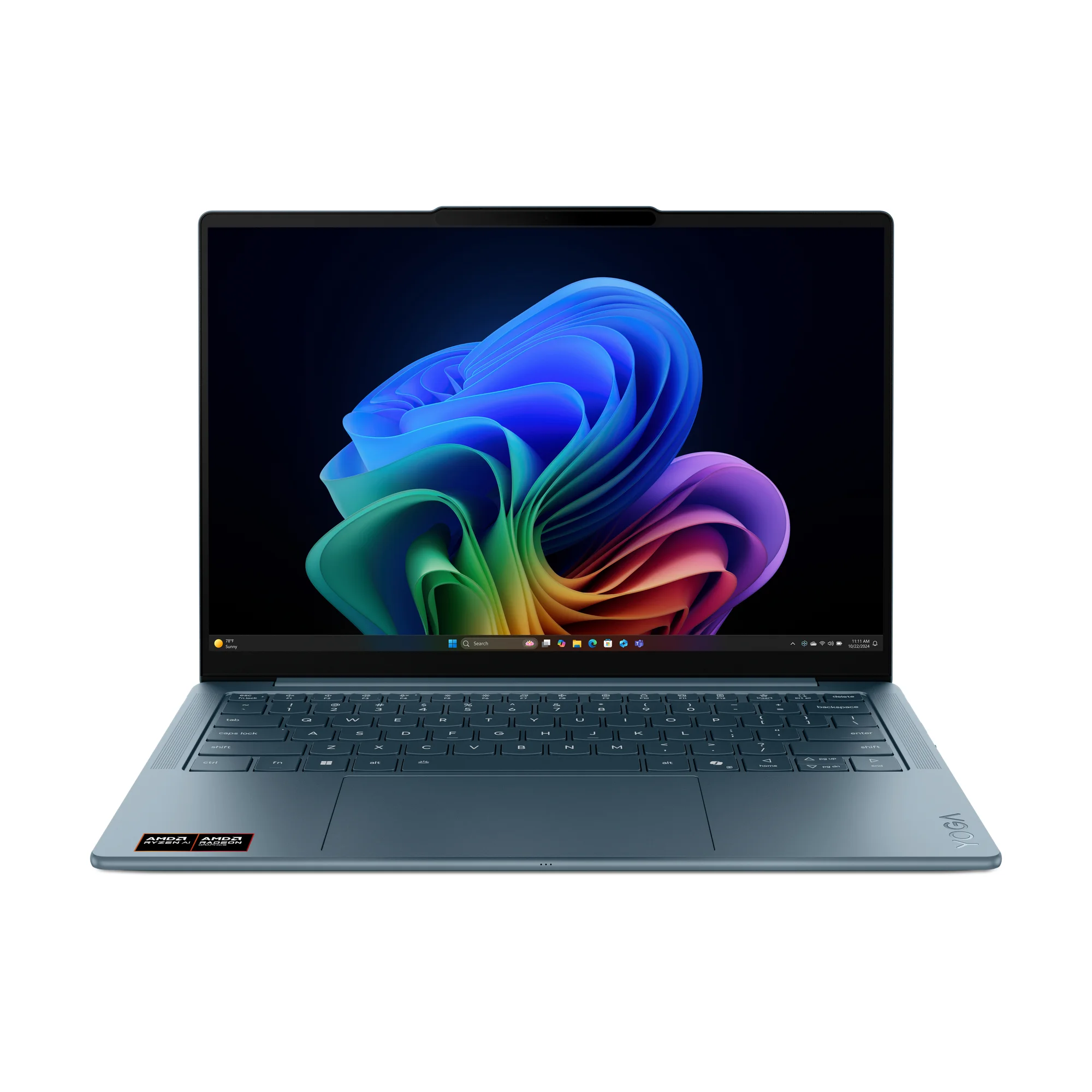 Lenovo Yoga Slim 7 14AKP10 Copilot+ PC AMD Ryzen AI 5 340 Laptop 35,6 cm (14") WUXGA 16 GB LPDDR5x-SDRAM 512 GB SSD Wi-Fi 7 (802.11be) Windows 11 Home Türkis Deutsch