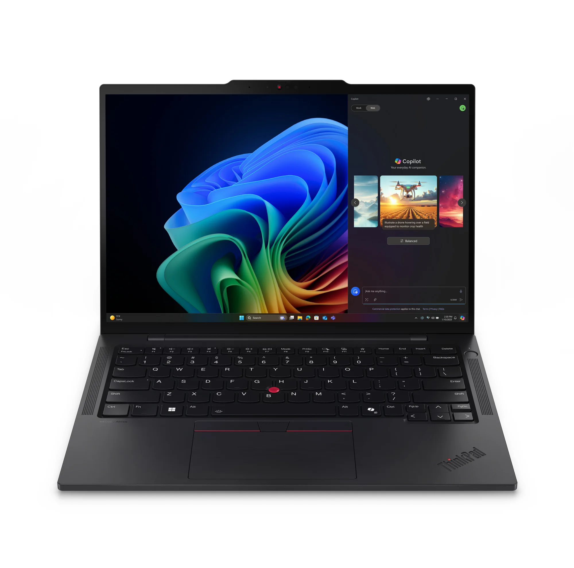 Lenovo ThinkPad T14s Gen 6 (Intel) Copilot+ PC Intel Core Ultra 7 258V Laptop 35,6 cm (14") WUXGA 32 GB LPDDR5x-SDRAM 1 TB SSD Wi-Fi 7 (802.11be) Windows 11 Pro Schwarz Deutsch