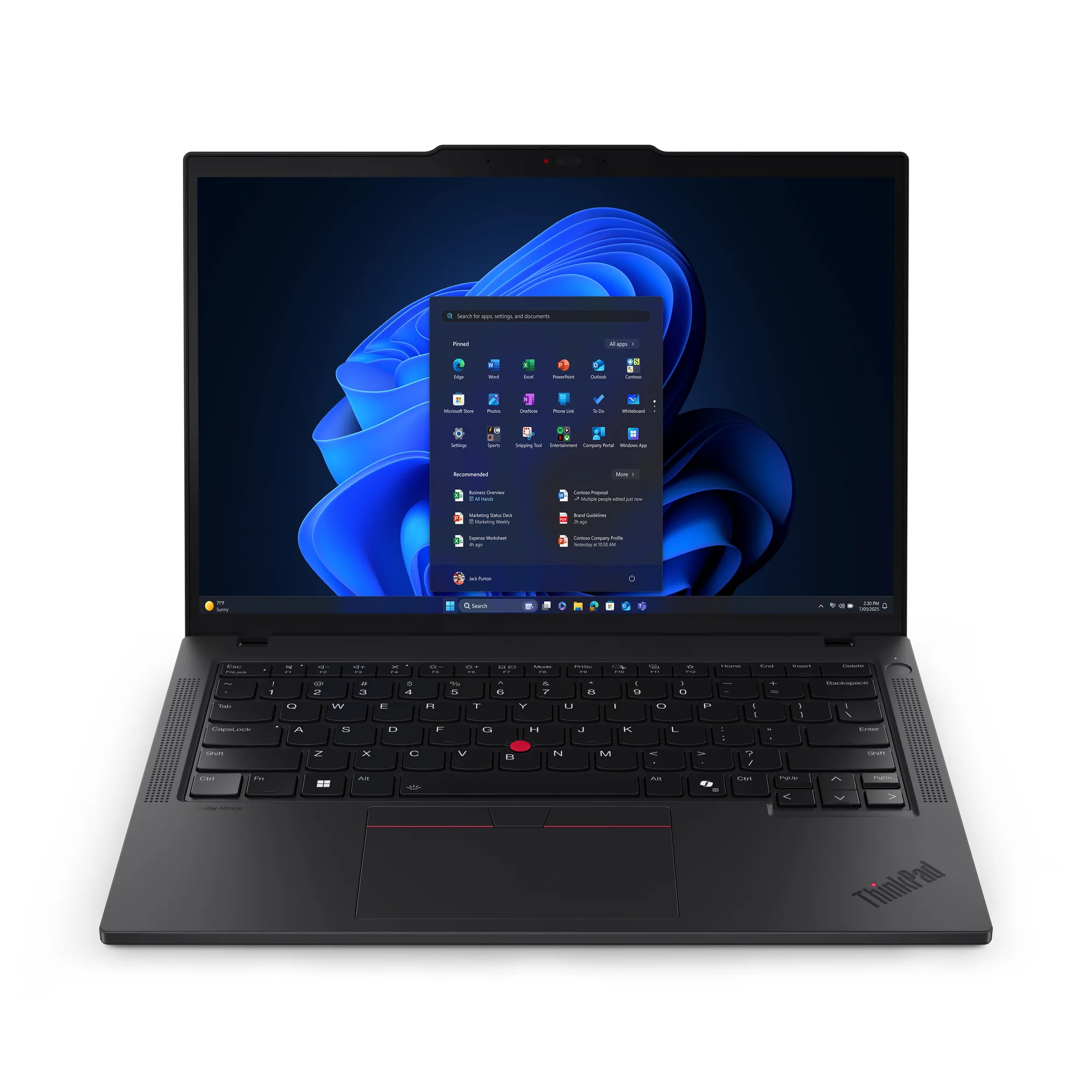 Lenovo ThinkPad T14 Gen 6 (Intel) Intel Core Ultra 7 255U Laptop 35,6 cm (14") WUXGA 16 GB DDR5-SDRAM 512 GB SSD Wi-Fi 6E (802.11ax) Windows 11 Pro Schwarz Deutsch
