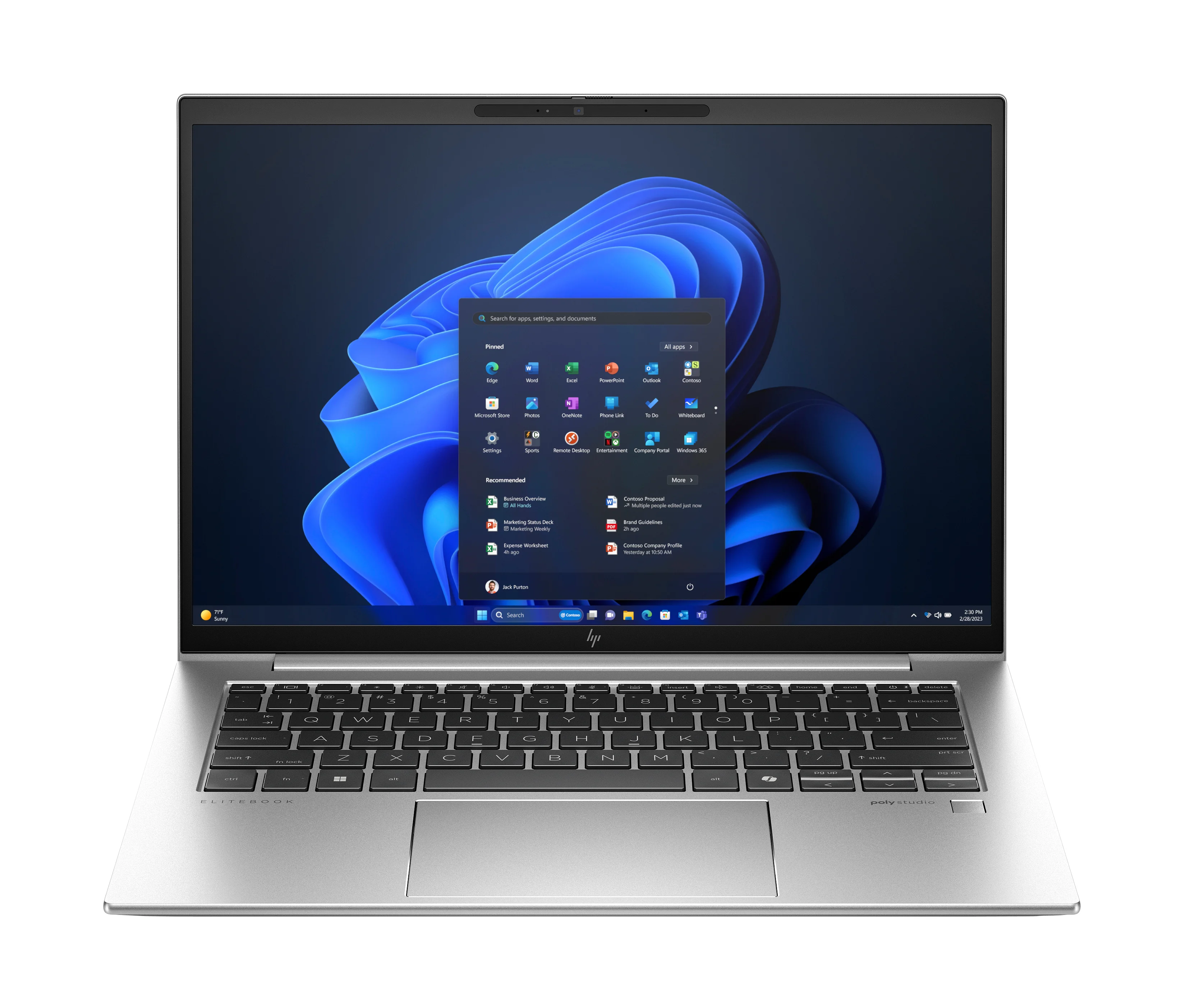 HP EliteBook G11 AMD Ryzen™ 5 8540U Laptop 35,6 cm (14") WUXGA 16 GB DDR5-SDRAM 512 GB SSD Wi-Fi 6E (802.11ax) Windows 11 Pro AI PC Silber