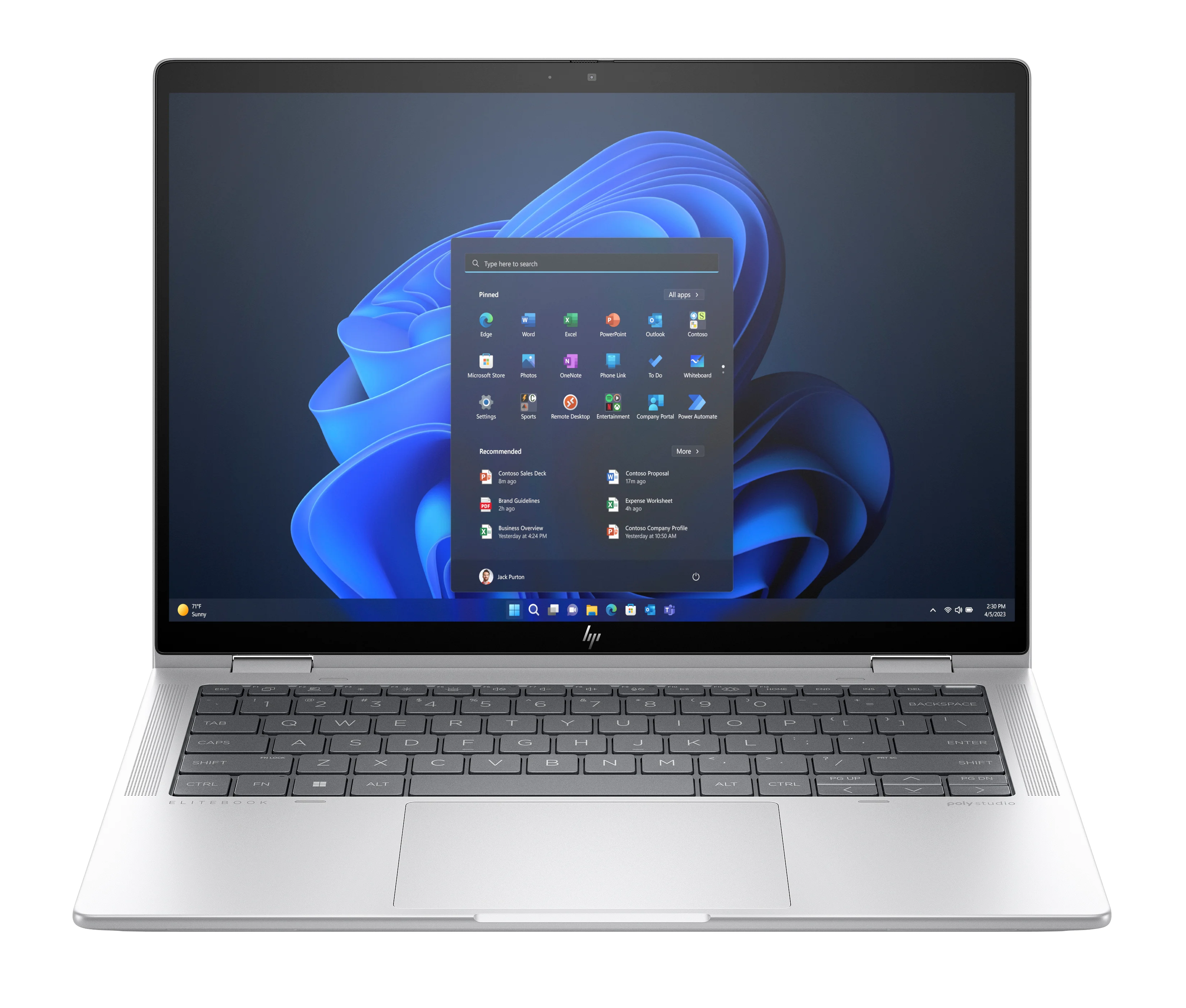 HP Elite x360 1040 G11 Intel Core Ultra 7 155H Hybrid (2-in-1) 35,6 cm (14") Touchscreen 2.8K 32 GB LPDDR5x-SDRAM 1 TB SSD Wi-Fi 7 (802.11be) Windows 11 Pro AI PC Silber