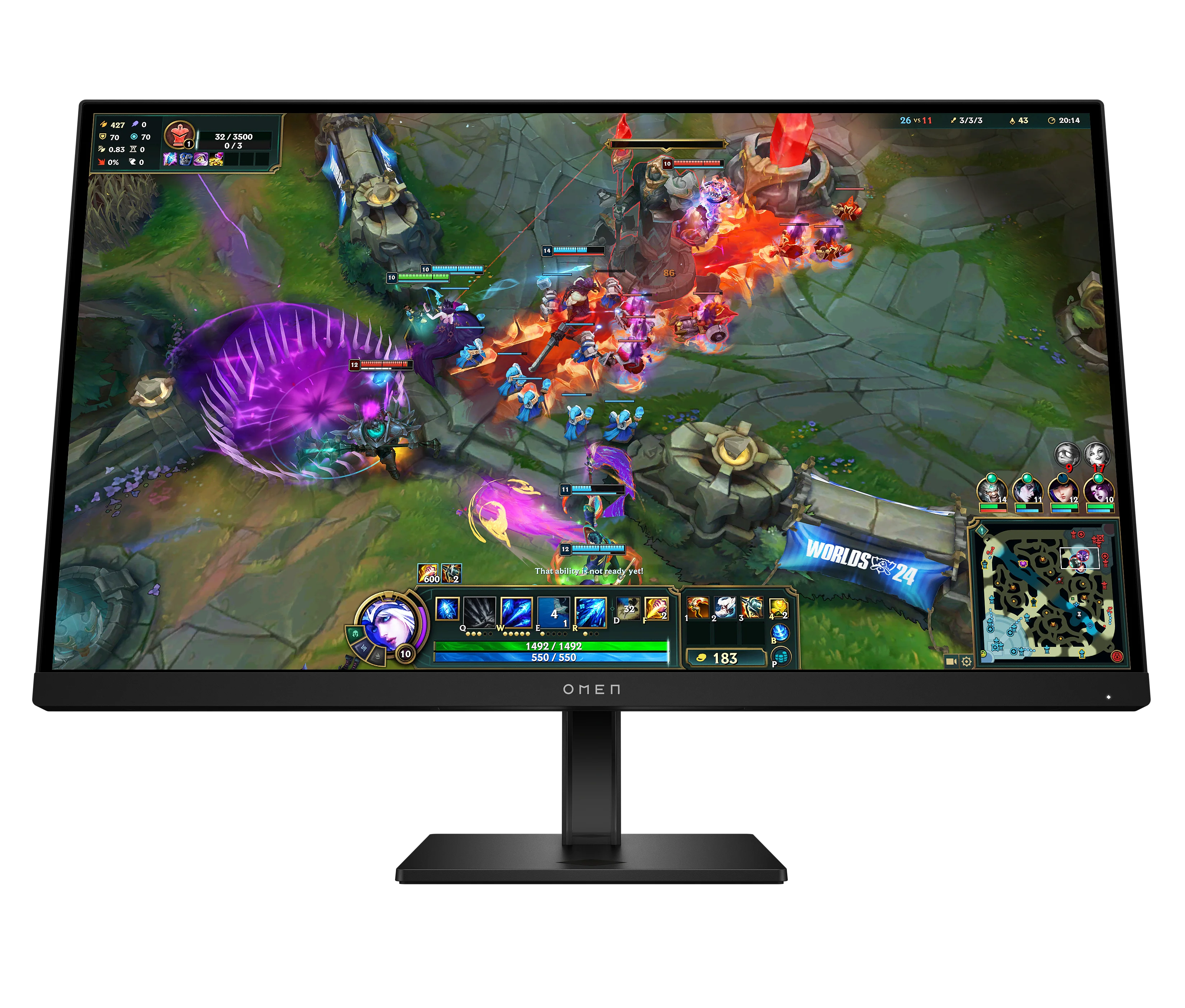 HP OMEN LCD 27qs G2 68,6 cm 27 QHD 2560x1440 240 Hz1ms 400nits2xHDMI, DP,USB, Pivot,VESA Computerbildschirm 68,6 cm (27") 2560 x 1440 Pixel Quad HD Schwarz