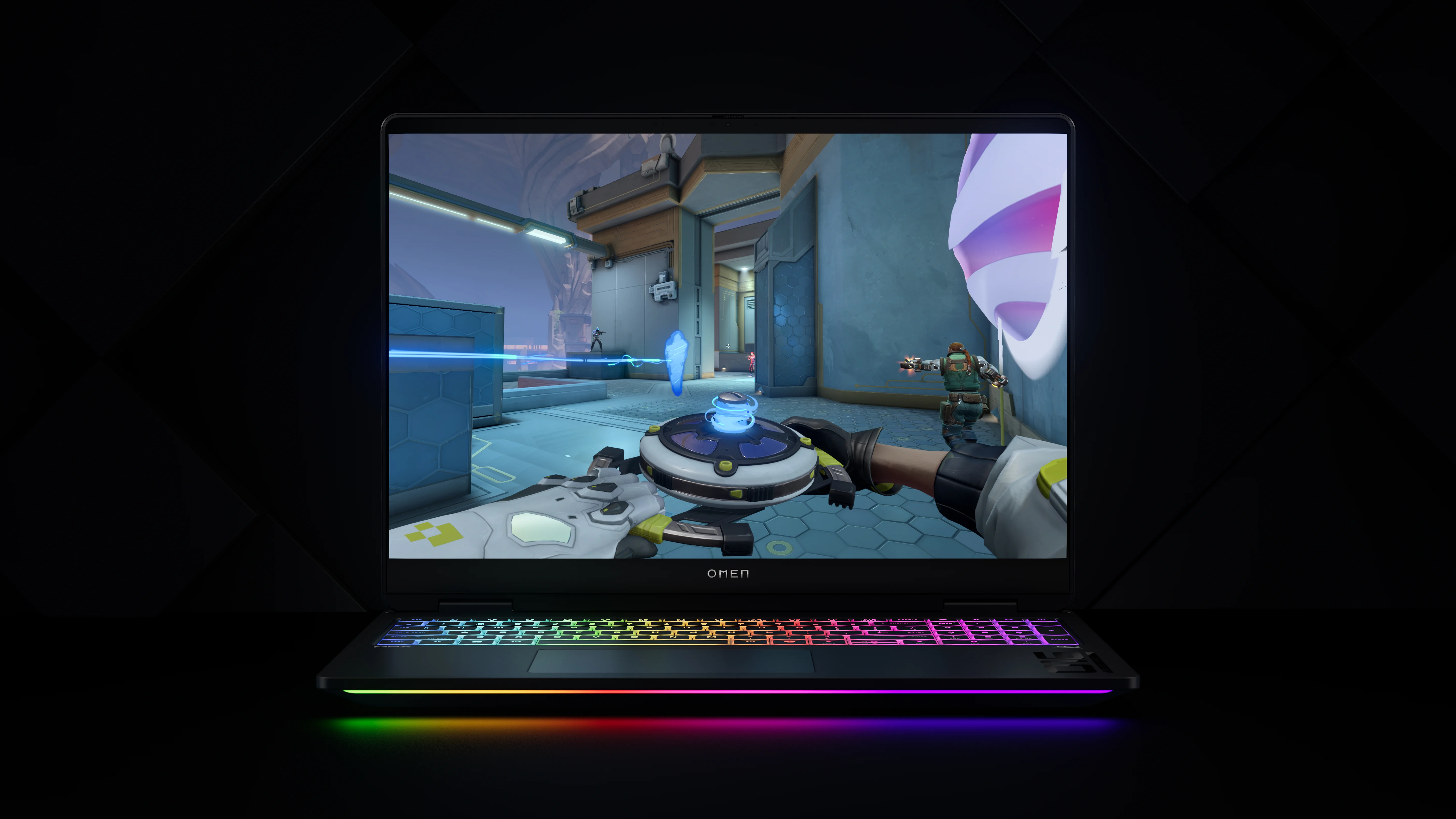 HP OMEN MAX Gaming 16-ak0197ng Copilot+ PC AMD Ryzen AI 9 375 Laptop 40,6 cm (16") WQXGA 32 GB DDR5-SDRAM 1 TB SSD NVIDIA GeForce RTX 5080 Wi-Fi 7 (802.11be) Windows 11 Home Schwarz