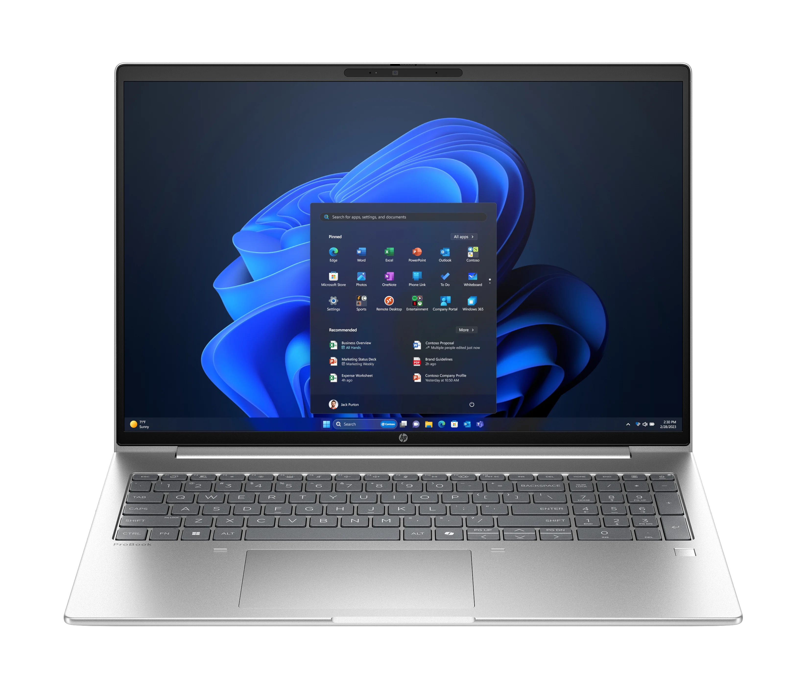 HP ProBook 4 G1i AI Intel Core Ultra 7 255U Laptop 40,6 cm (16") WUXGA 24 GB DDR5-SDRAM 512 GB SSD Wi-Fi 7 (802.11be) Windows 11 Pro AI PC Silber