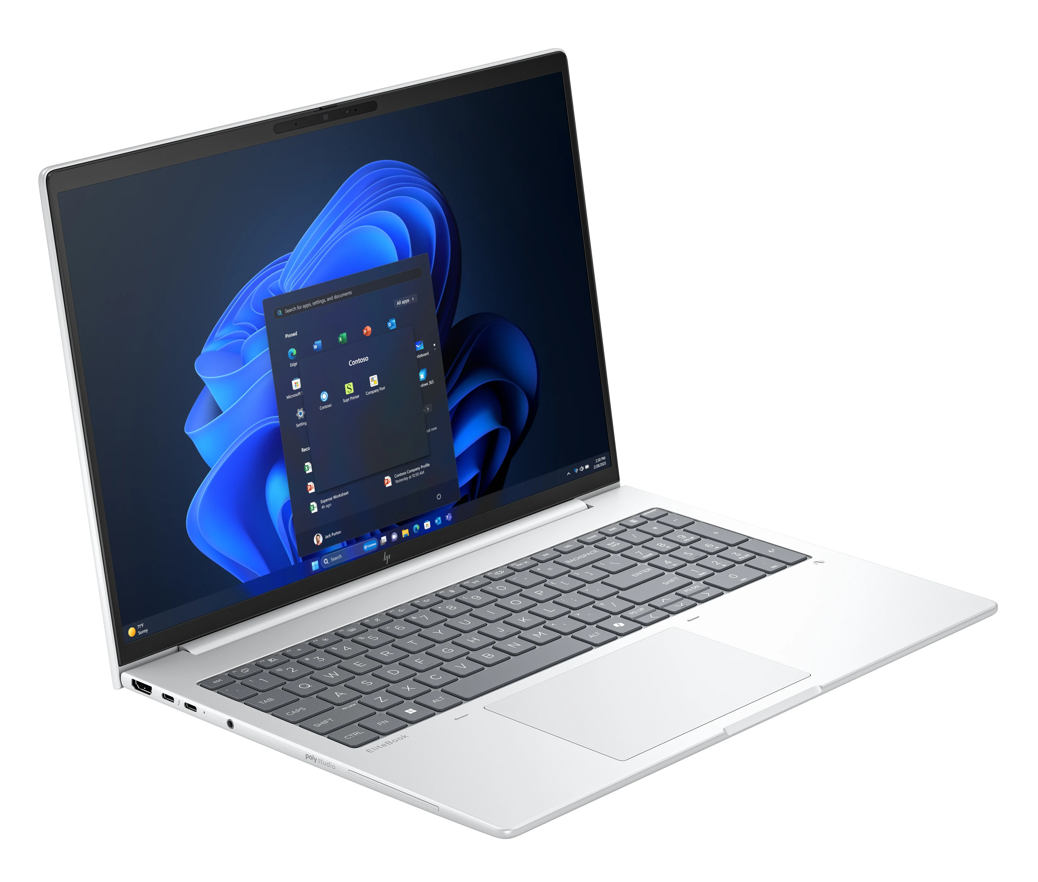 HP EliteBook 8 G1i AI PC Intel Core Ultra 7 255U Laptop 40,6 cm (16") WUXGA 16 GB DDR5-SDRAM 512 GB SSD Wi-Fi 7 (802.11be) Windows 11 Pro Silber
