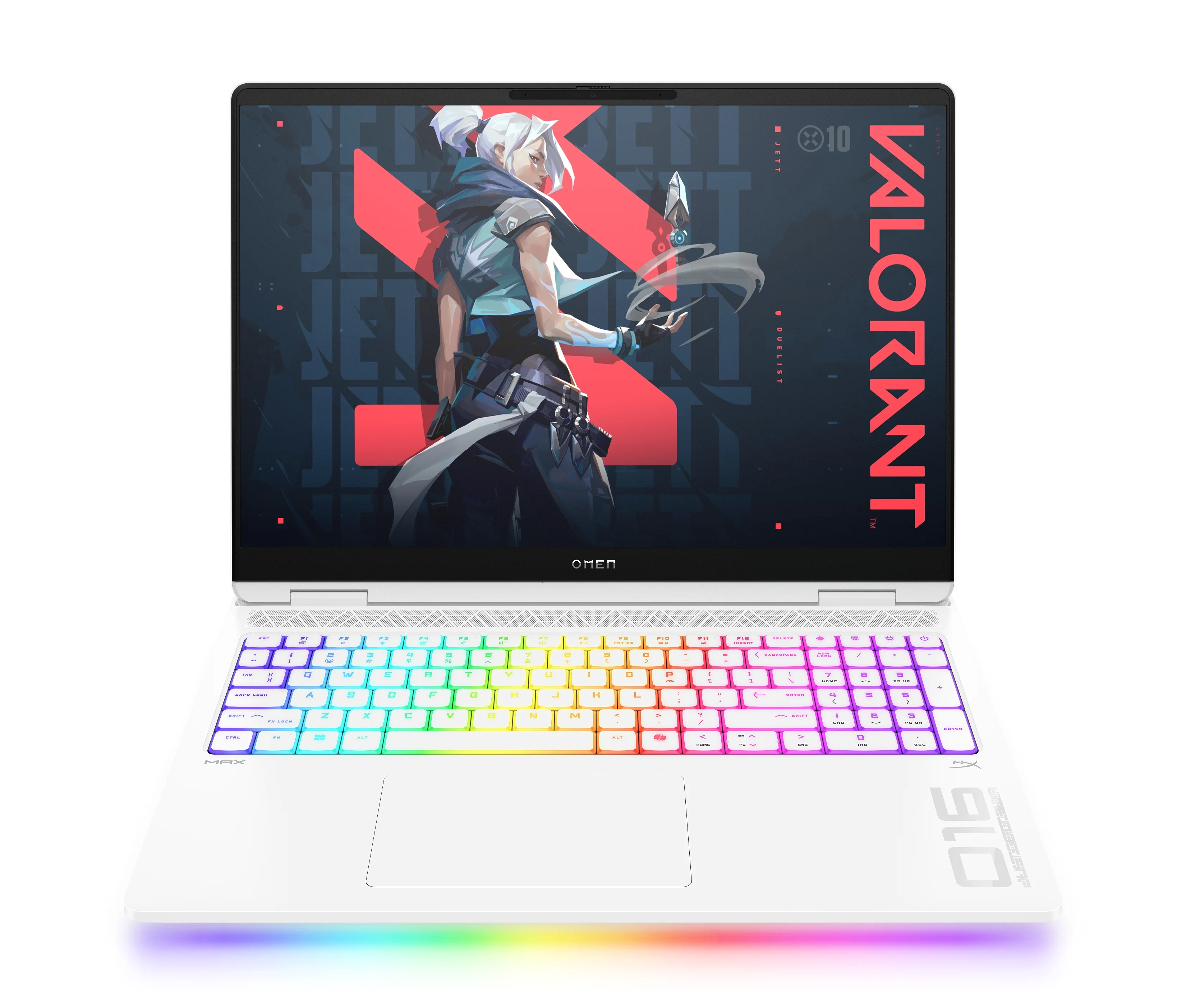 HP OMEN MAX Gaming 16-ah0195ng Intel Core Ultra 9 275HX Laptop 40,6 cm (16") WQXGA 32 GB DDR5-SDRAM 1 TB SSD NVIDIA GeForce RTX 5080 Wi-Fi 7 (802.11be) Windows 11 Home AI PC Weiß