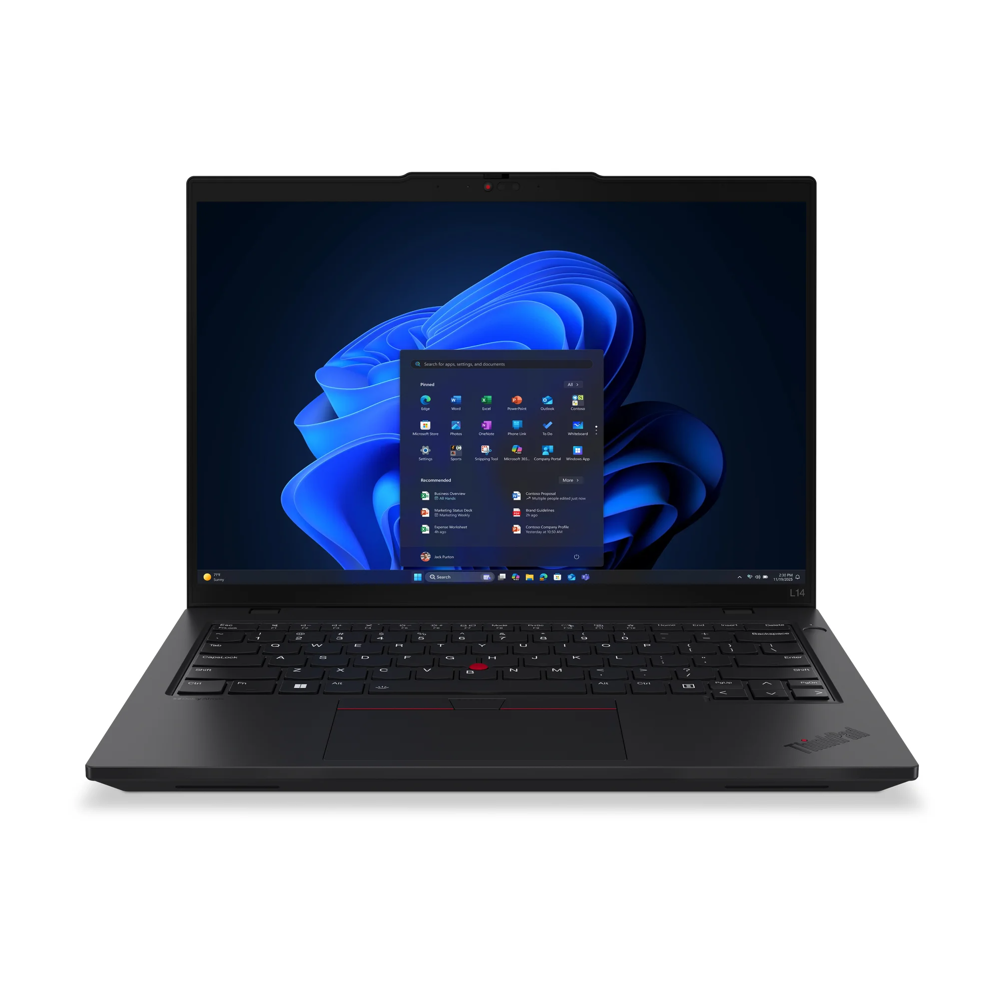 Lenovo ThinkPad L14 Gen 6 (Intel) Intel Core Ultra 5 225U Laptop 35,6 cm (14") WUXGA 32 GB DDR5-SDRAM 512 GB SSD Wi-Fi 6E (802.11ax) Windows 11 Pro Deutsch Schwarz