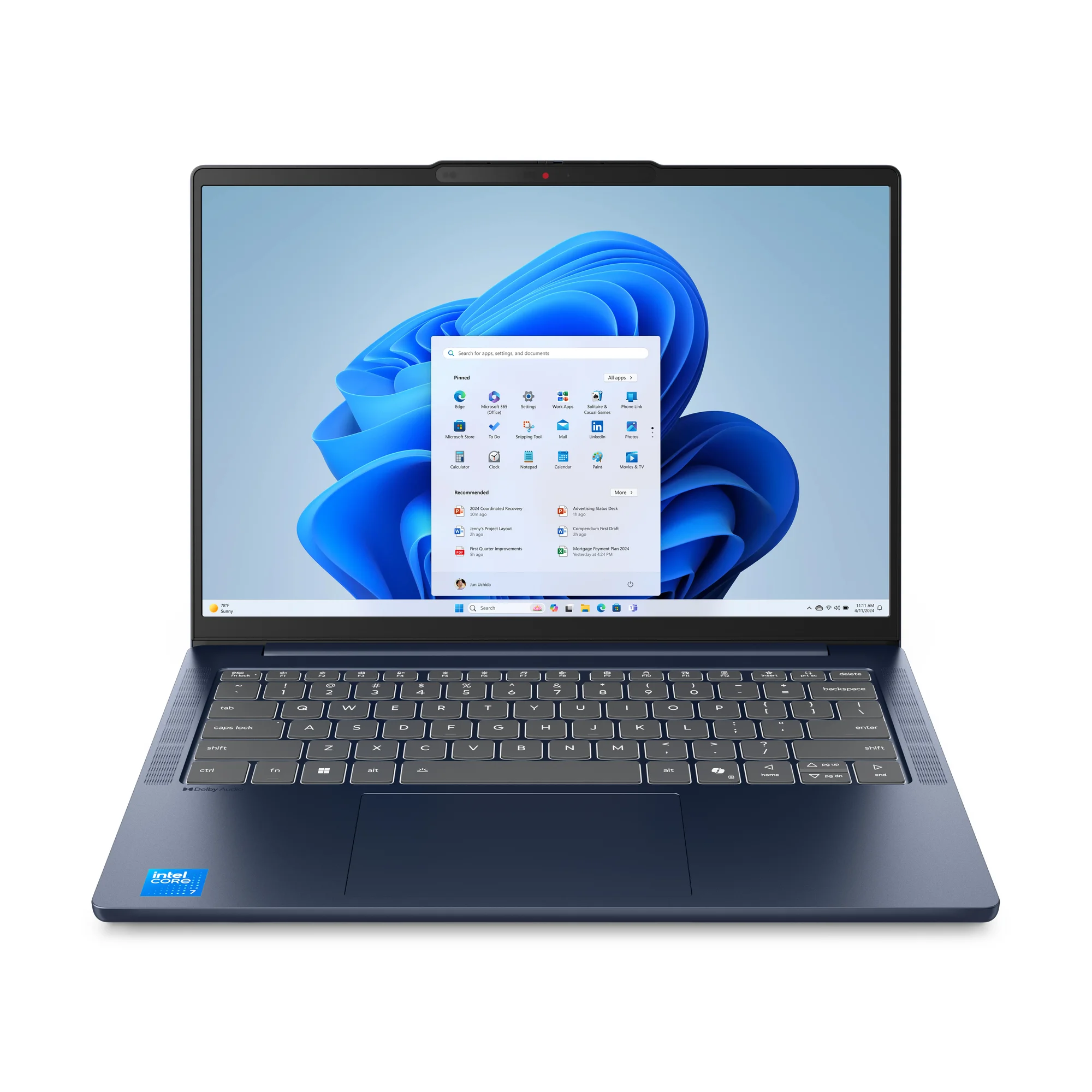 Lenovo IdeaPad Slim 5 14AKP10 Copilot+ PC AMD Ryzen AI 5 330 Laptop 35,6 cm (14") WUXGA 16 GB DDR5-SDRAM 512 GB SSD Wi-Fi 7 (802.11be) Windows 11 Home Blau Deutsch