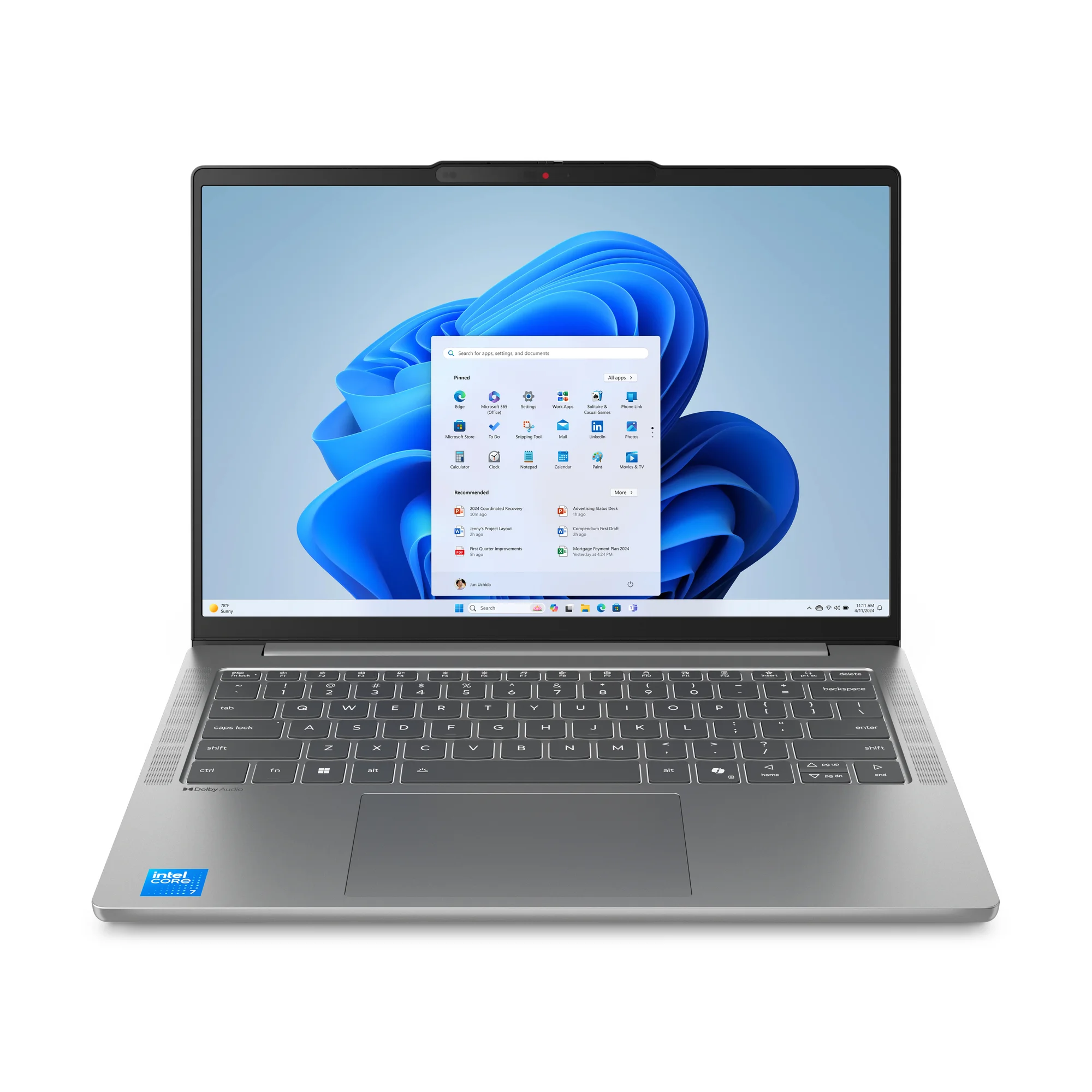 Lenovo IdeaPad Slim 5 14AKP10 Copilot+ PC AMD Ryzen AI 7 350 Laptop 35,6 cm (14") WUXGA 24 GB DDR5-SDRAM 1 TB SSD Wi-Fi 7 (802.11be) Windows 11 Home Deutsch Grau