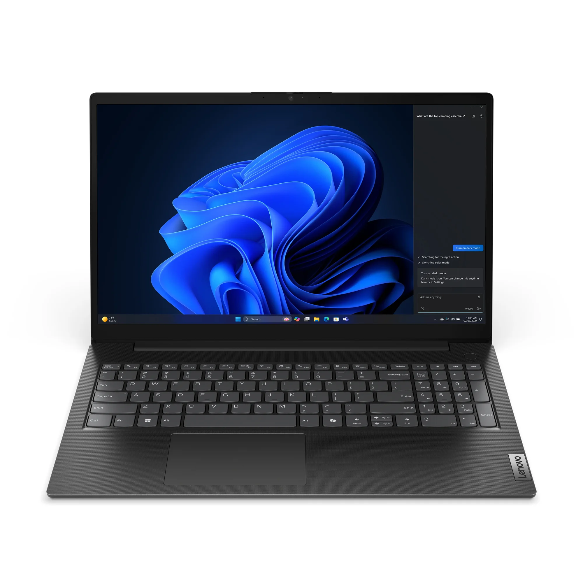 Lenovo V15 G5 IRL Intel Core 5 120U Laptop 39,6 cm (15.6") Full HD 8 GB DDR5-SDRAM 512 GB SSD Wi-Fi 6 (802.11ax) Deutsch Schwarz