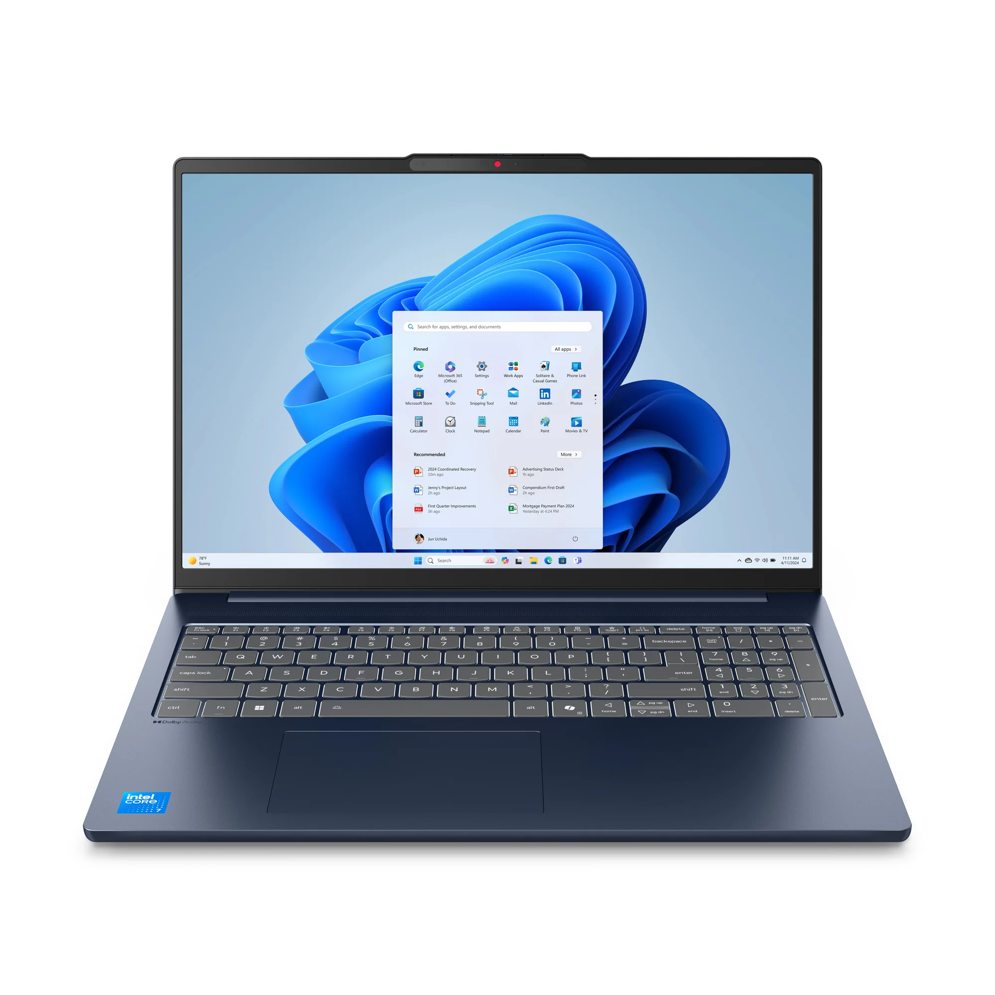 Lenovo IdeaPad Slim 5 16IRH10 Intel® Core™ i7 i7-13620H Laptop 40,6 cm (16") WUXGA 32 GB DDR5-SDRAM 1 TB SSD Wi-Fi 7 (802.11be) Windows 11 Home Blau Deutsch