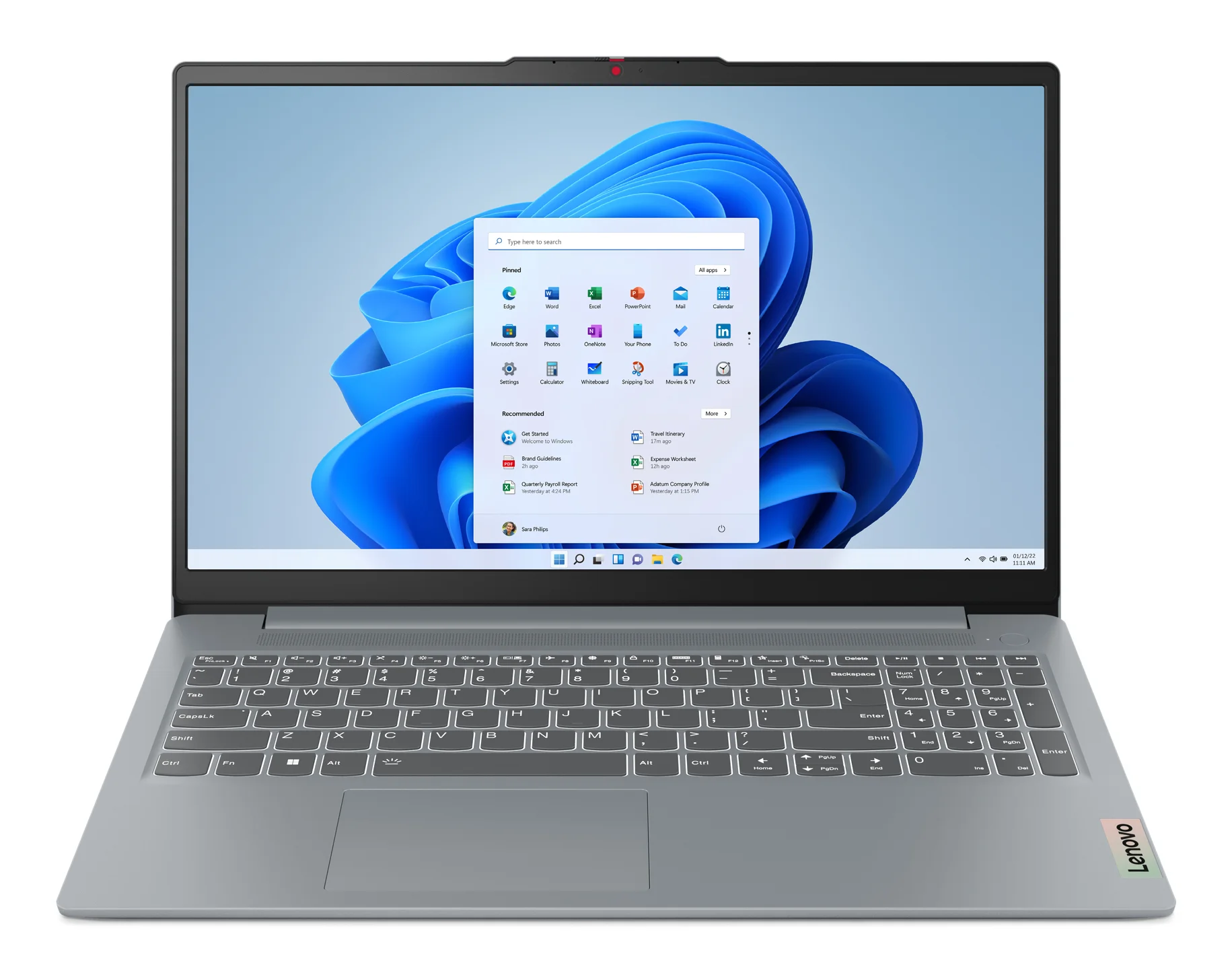 Lenovo IdeaPad Slim 3 15AMN8 AMD Ryzen™ 5 40 Laptop 39,6 cm (15.6") Full HD 8 GB LPDDR5-SDRAM 512 GB SSD Wi-Fi 6 (802.11ax) Windows 11 Home Grau Deutsch