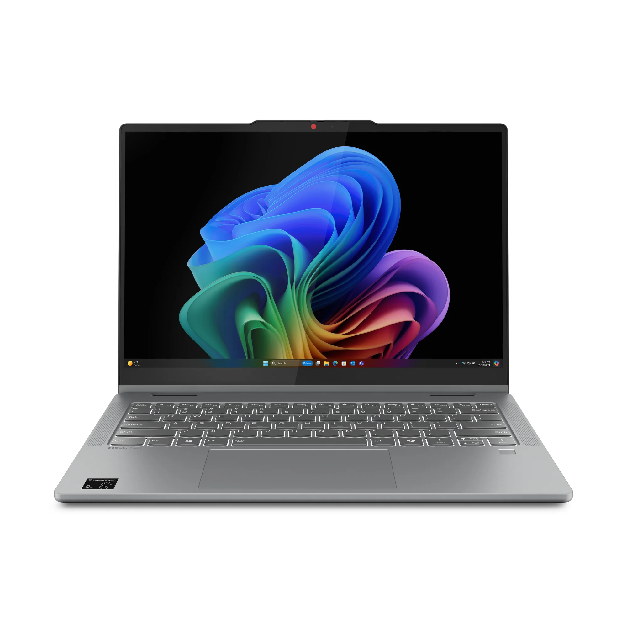 Lenovo IdeaPad 5 2-in-1 14Q8X9 Copilot+ PC Snapdragon X1-26-100 Hybrid (2-in-1) 35,6 cm (14") Touchscreen WUXGA 16 GB LPDDR5x-SDRAM 512 GB SSD Wi-Fi 7 (802.11be) Windows 11 Home Grau Deutsch
