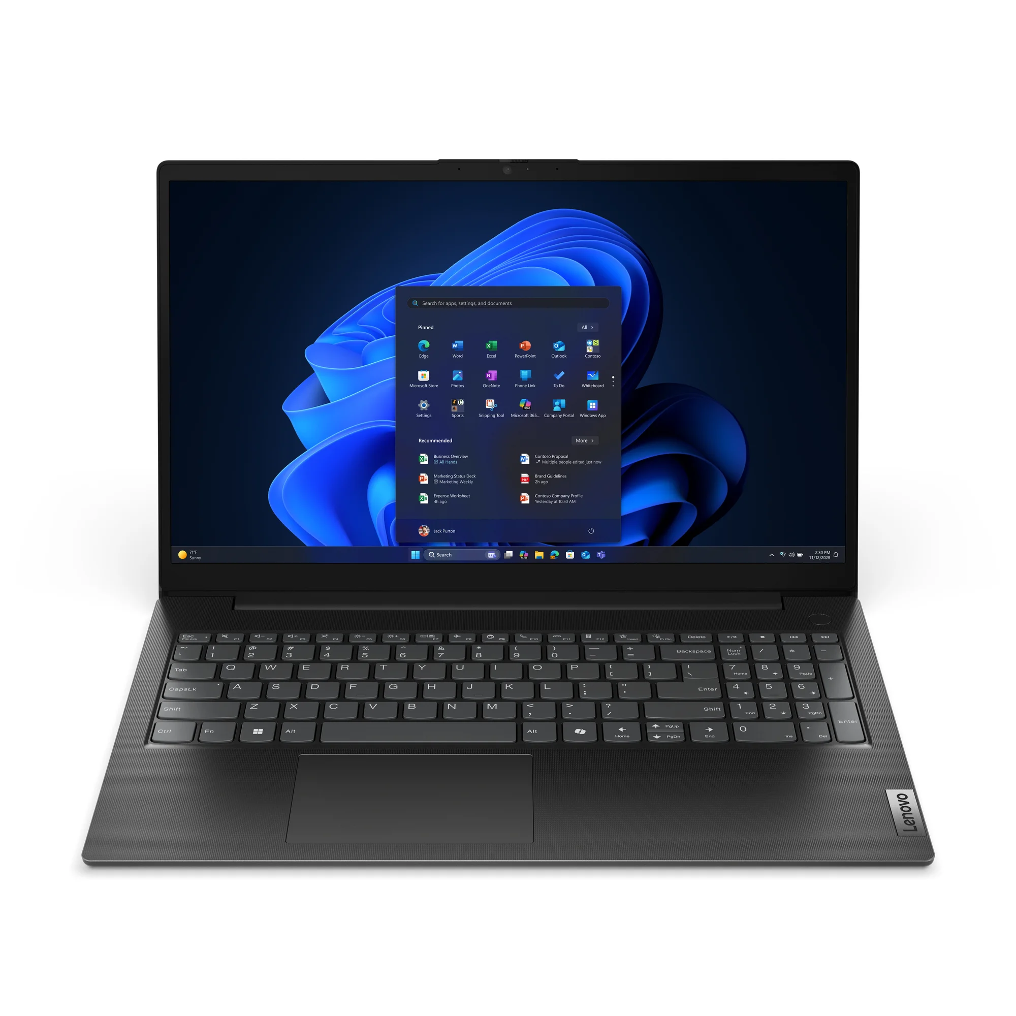 Lenovo V15 G6 ARP AMD Ryzen™ 5 150 Laptop 39,6 cm (15.6") Full HD 32 GB DDR5-SDRAM 512 GB SSD Wi-Fi 6 (802.11ax) Windows 11 Pro Schwarz Deutsch
