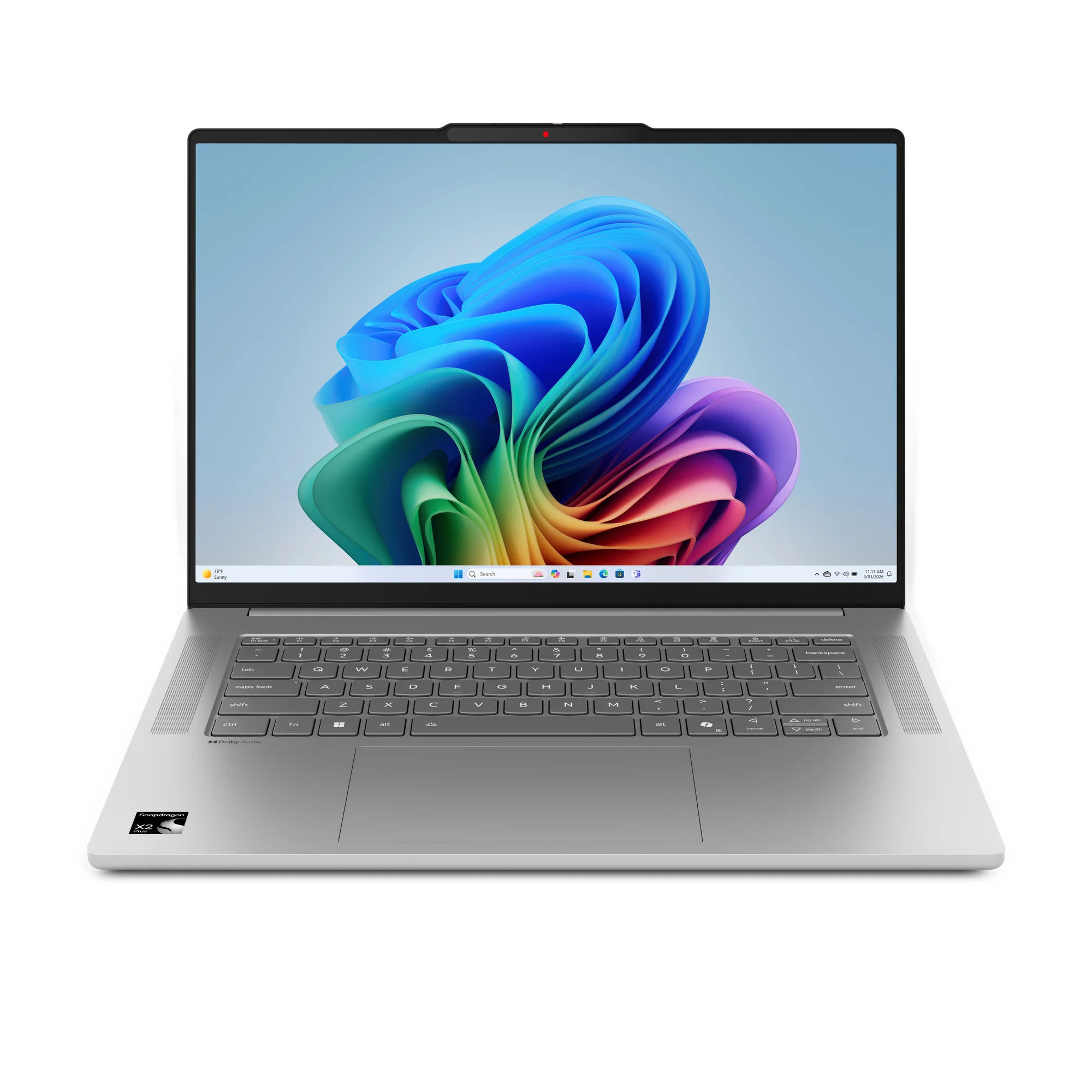 Lenovo IdeaPad Slim 5 15Q8Y11 Copilot+ PC Snapdragon X2P-42-100 Laptop 38,9 cm (15.3") WQXGA 16 GB LPDDR5x-SDRAM 512 GB SSD Wi-Fi 7 (802.11be) Windows 11 Home Grau Deutsch