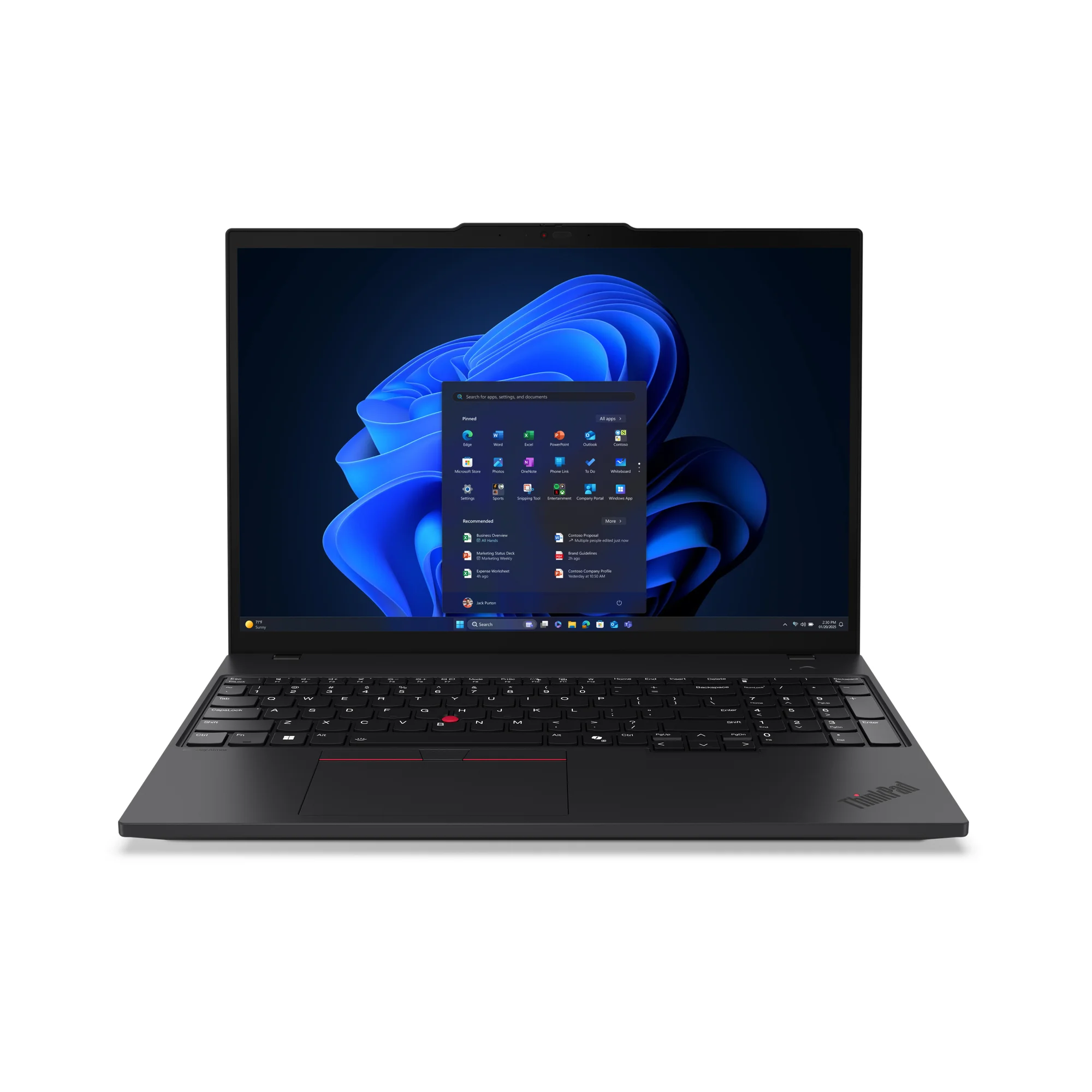 Lenovo ThinkPad T16 Gen 4 (Intel) Copilot+ PC Intel Core Ultra 7 258V Laptop 40,6 cm (16") WUXGA 32 GB 1 TB SSD Wi-Fi 7 (802.11be) Windows 11 Pro Schwarz Deutsch