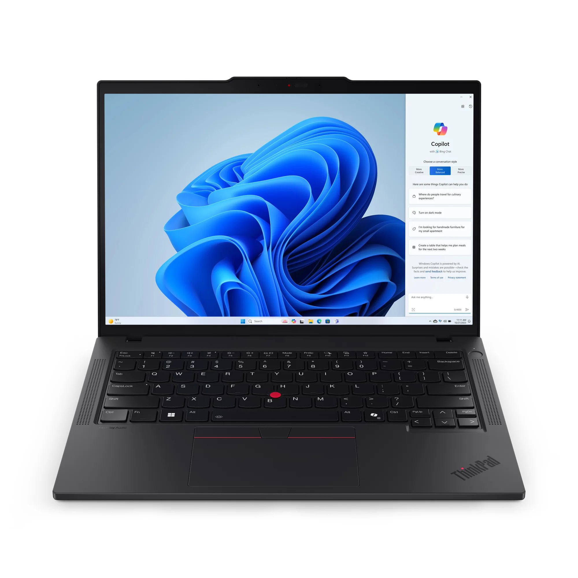 Lenovo ThinkPad T14 Gen 5 (Intel) Intel Core Ultra 5 135U Laptop 35,6 cm (14") Touchscreen WUXGA 16 GB DDR5-SDRAM 256 GB SSD Wi-Fi 6E (802.11ax) Windows 11 Pro Schwarz Deutsch