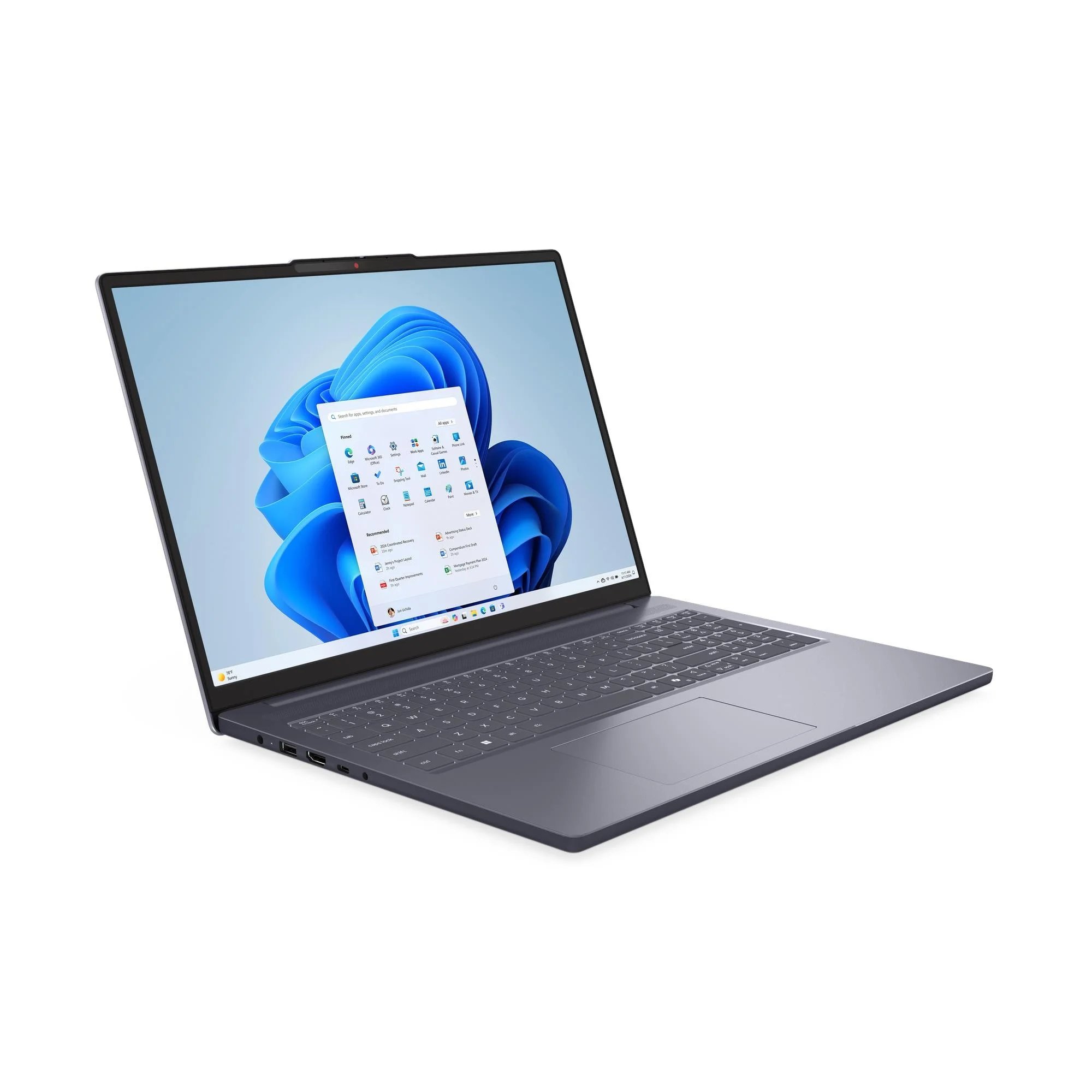Lenovo IdeaPad Slim 3 16IRH10 Intel® Core™ i5 i5-13420H Laptop 40,6 cm (16") WUXGA 16 GB DDR5-SDRAM 512 GB SSD Wi-Fi 7 (802.11be) Windows 11 Home Grau Deutsch