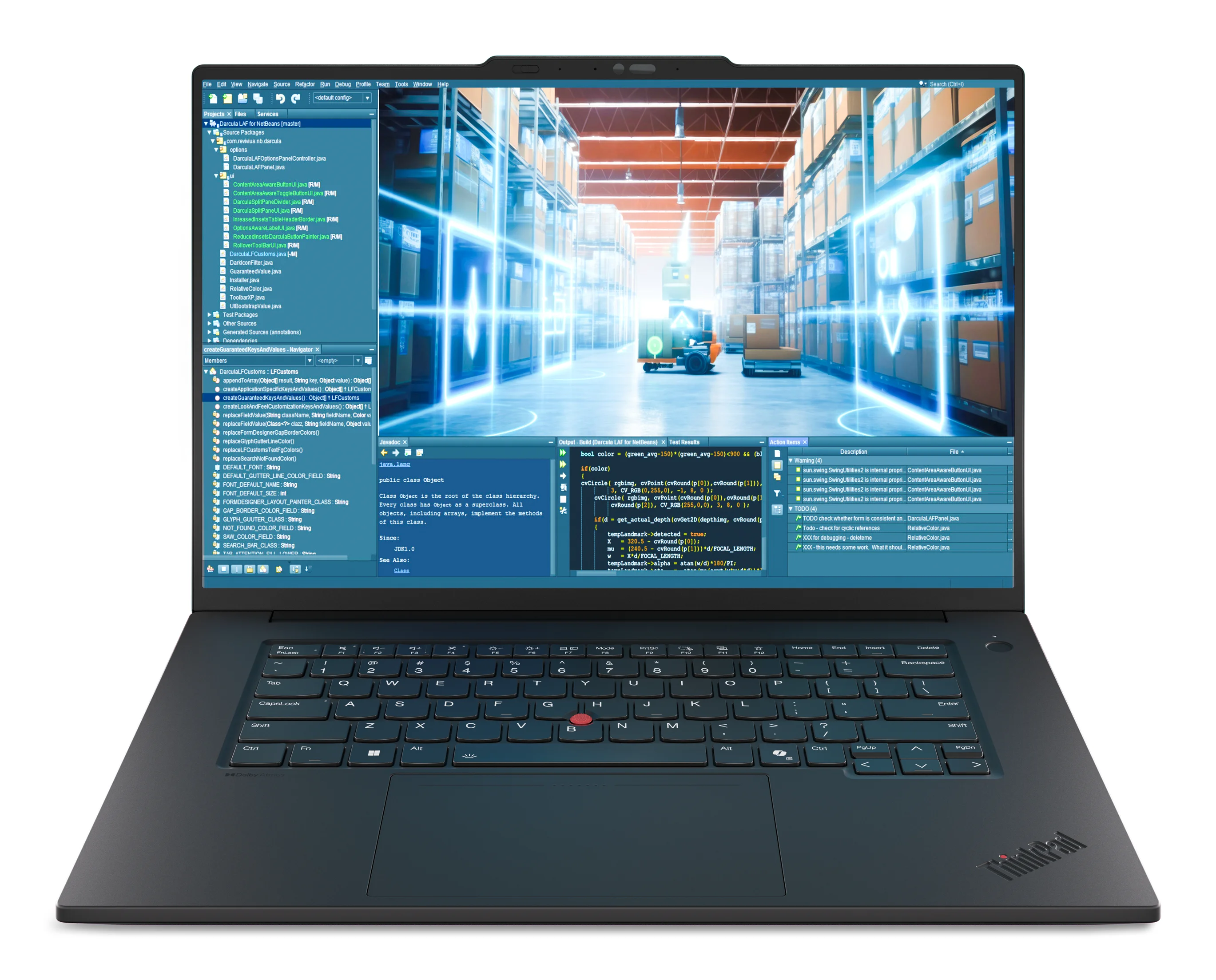 Lenovo ThinkPad P1 Gen 8 Intel Core Ultra 9 285H Mobiler Arbeitsplatz 40,6 cm (16") Touchscreen 3.2K 64 GB LPDDR5x-SDRAM 1 TB SSD NVIDIA RTX PRO 2000 Blackwell Wi-Fi 7 (802.11be) Windows 11 Pro Schwarz Deutsch