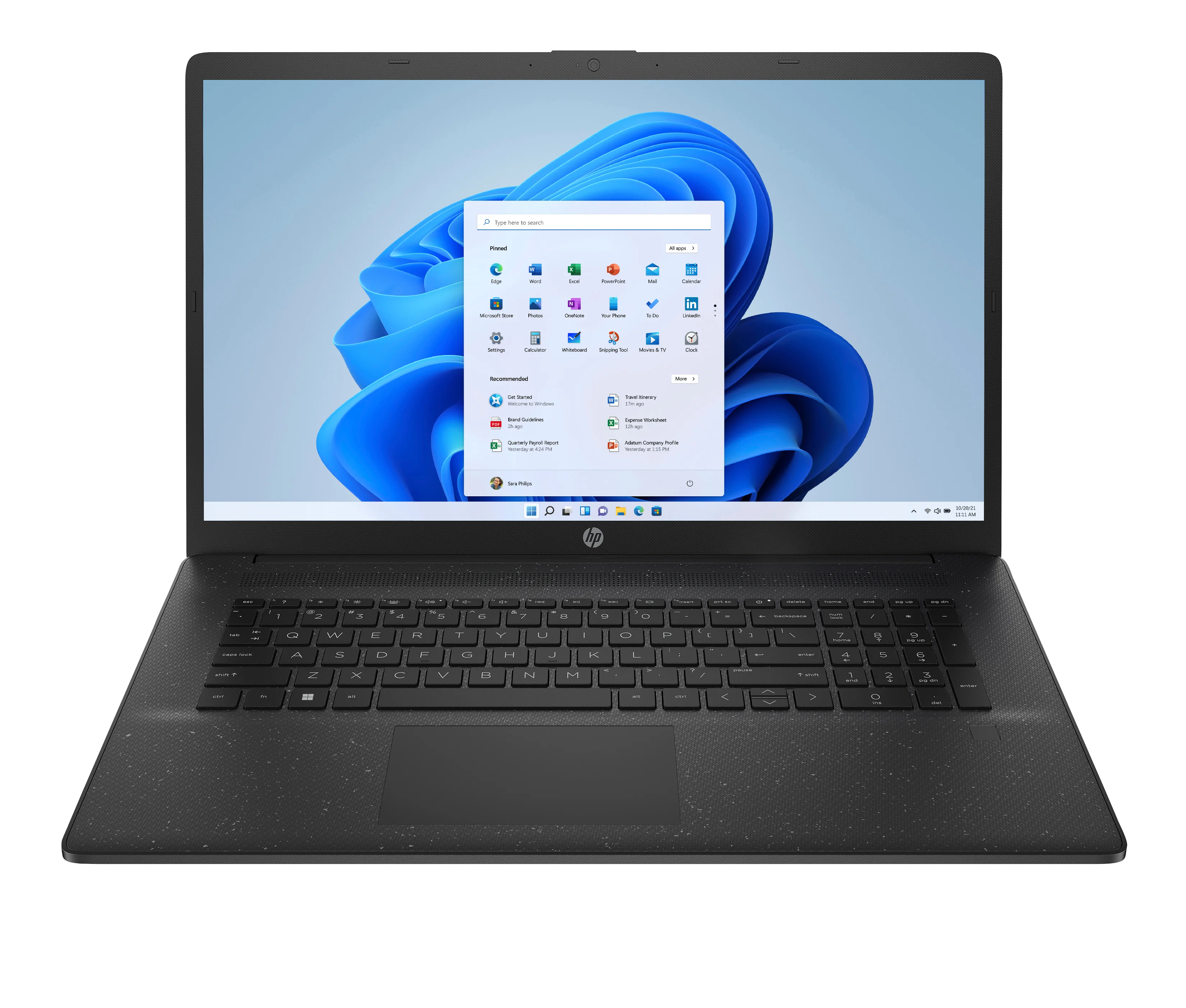 HP 17-cp3077ng AMD Ryzen™ 7 7730U Laptop 43,9 cm (17.3") Full HD 16 GB DDR4-SDRAM 1 TB SSD Wi-Fi 6 (802.11ax) Windows 11 Home Schwarz