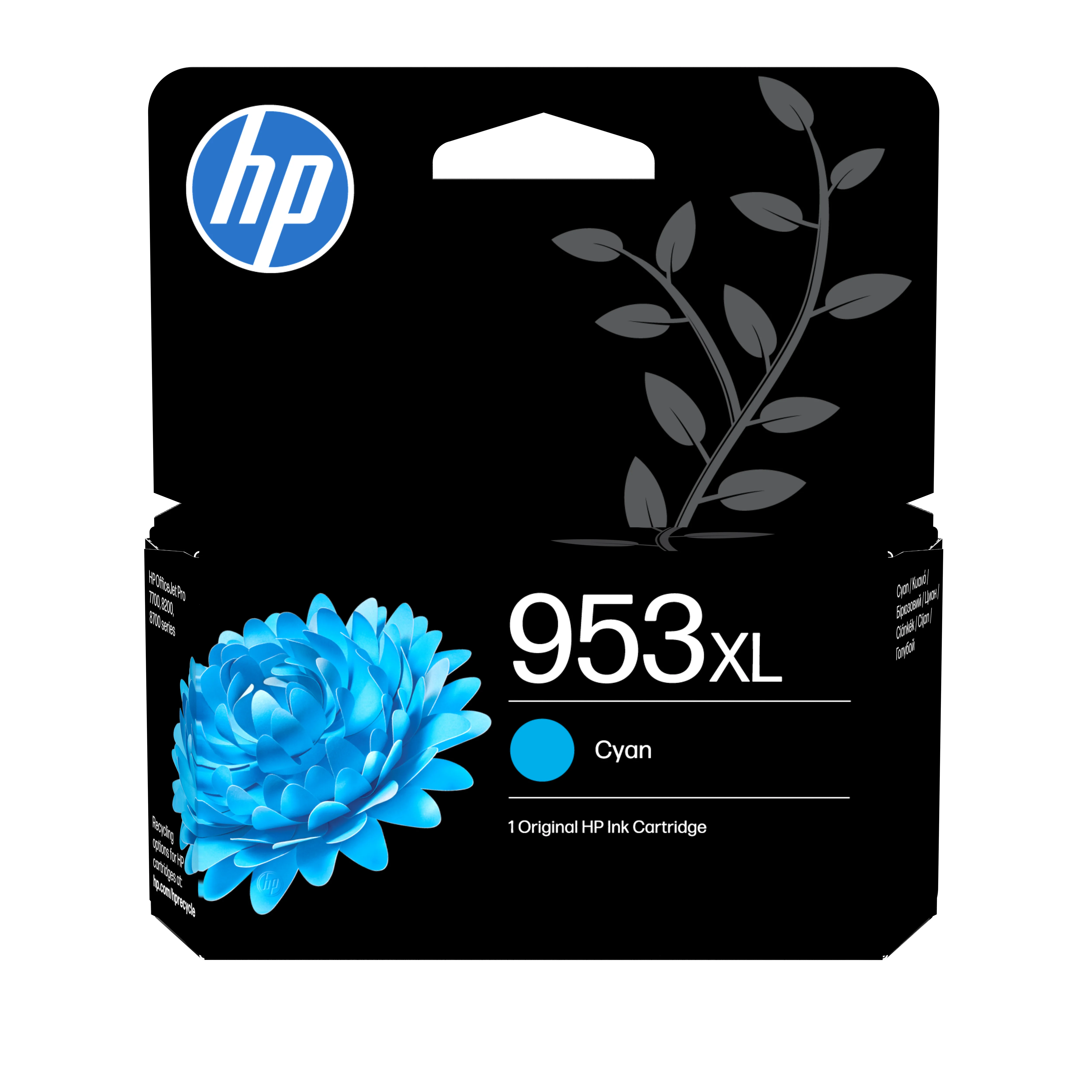 HP 953XL Cyan Original Tintenpatrone mit hoher Reichweite