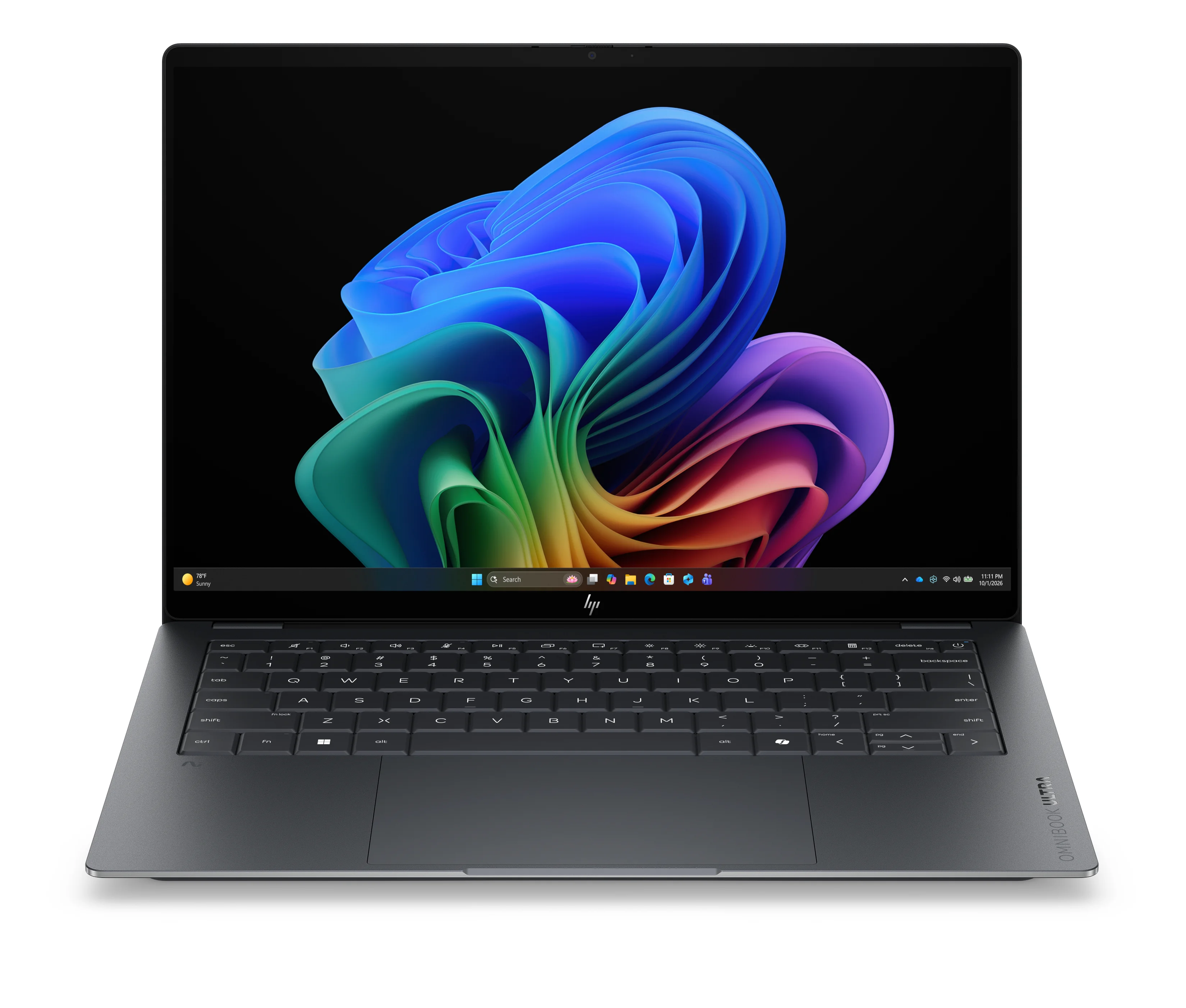 HP OmniBook Ultra Laptop Next Gen AI 14-kd0375ng Copilot+ PC Intel Core Ultra 7 356H 35,6 cm (14") Touchscreen 3K 32 GB LPDDR5x-SDRAM 1 TB SSD Wi-Fi 7 (802.11be) Windows 11 Home Schwarz, Grau