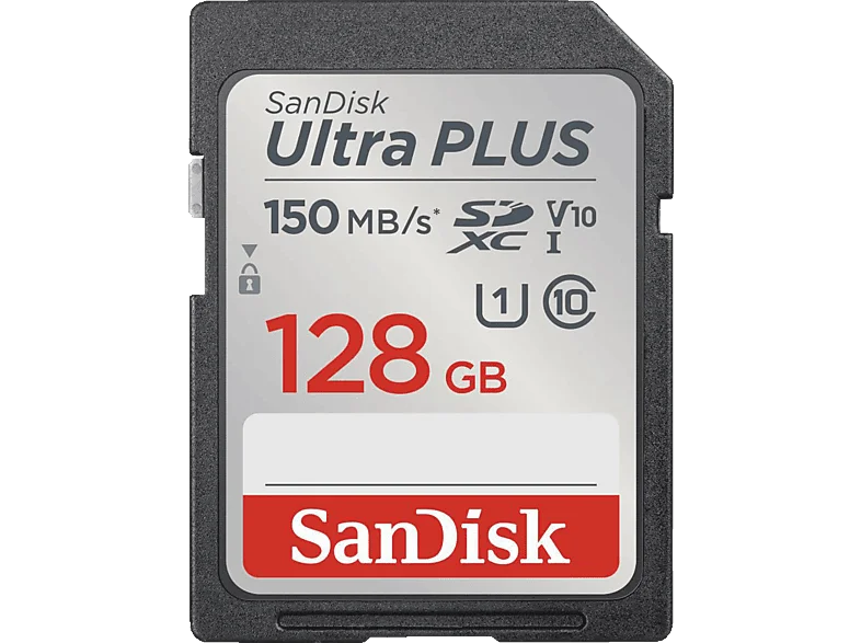 SANDISK PLUS SDXC™-UHS-I-Karte, SDXC Speicherkarte, 128 GB, 150 MB/s