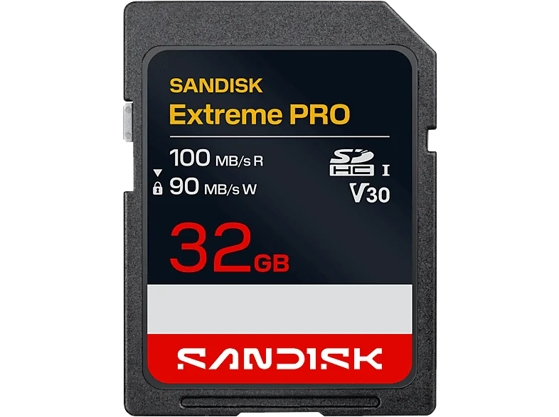 SANDISK EXTREME® PLUS SD UHS-I-KARTE, Speicherkarte, 32 GB, 100 MB/s