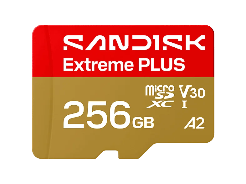 SANDISK EXTREME® PLUS MICROSD™ UHS-I-KARTE, Micro-SD Speicherkarte, 256 GB, 250 MB/s