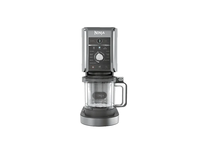 NINJA NC502EU Creami Deluxe 10-in-1 Eismaschine (800 Watt, Schwarz/Silber)