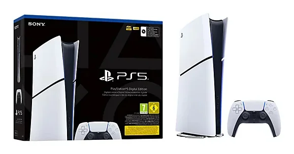 Sony Interactive Entertainment PlayStation 5 Digital Edition 825 GB WLAN Schwarz, Weiß