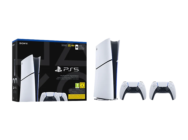 SONY PlayStation®5 - Digital-Edition 2x DualSense® Wireless-Controller Bundle