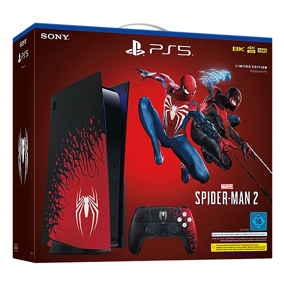 Sony Interactive Entertainment PlayStation 5 - Marvel’s Spider-Man 2 Limited Edition Bundle 825 GB WLAN Schwarz, Rot, Weiß