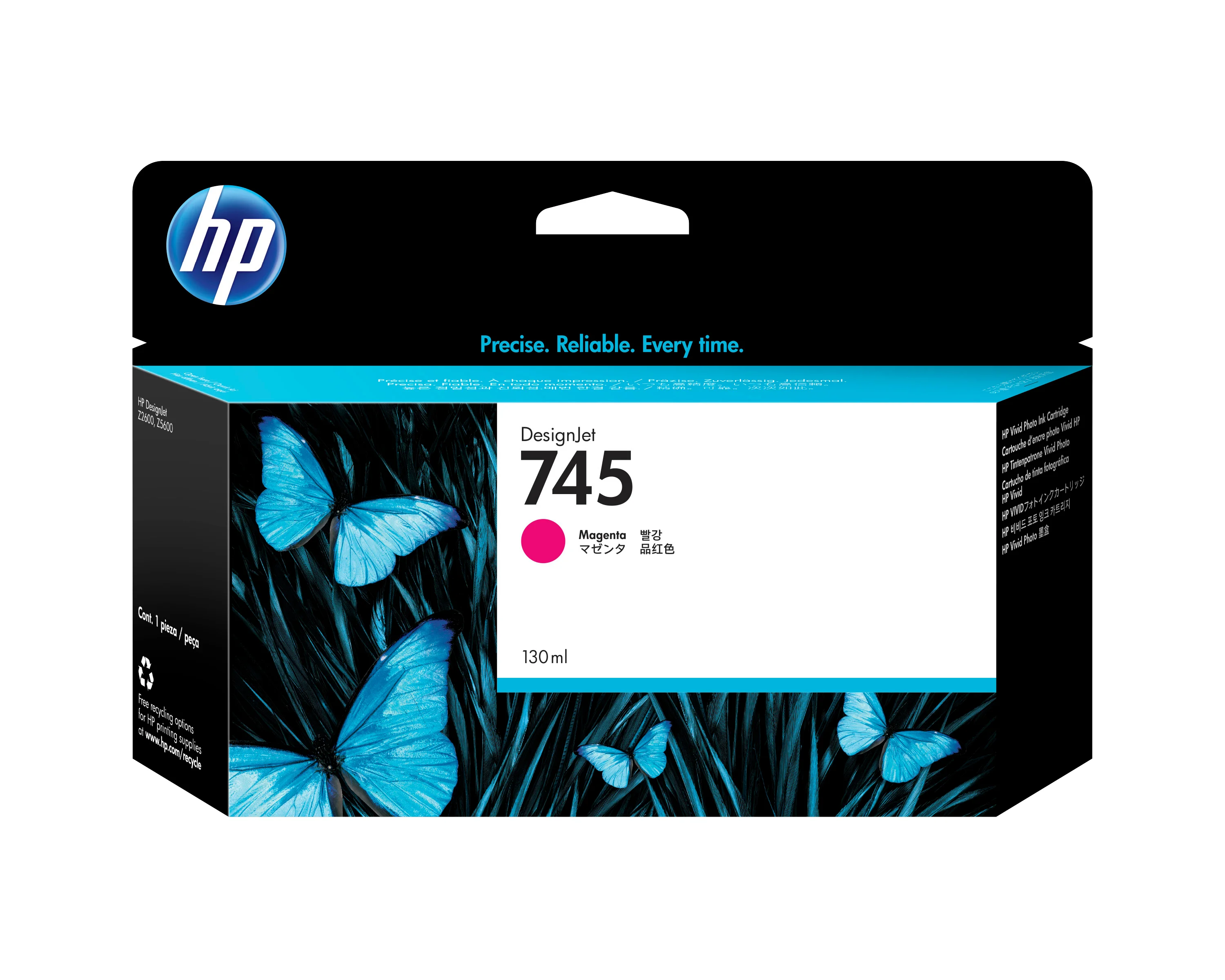 HP 745 DesignJet Druckerpatrone Magenta, 130 ml