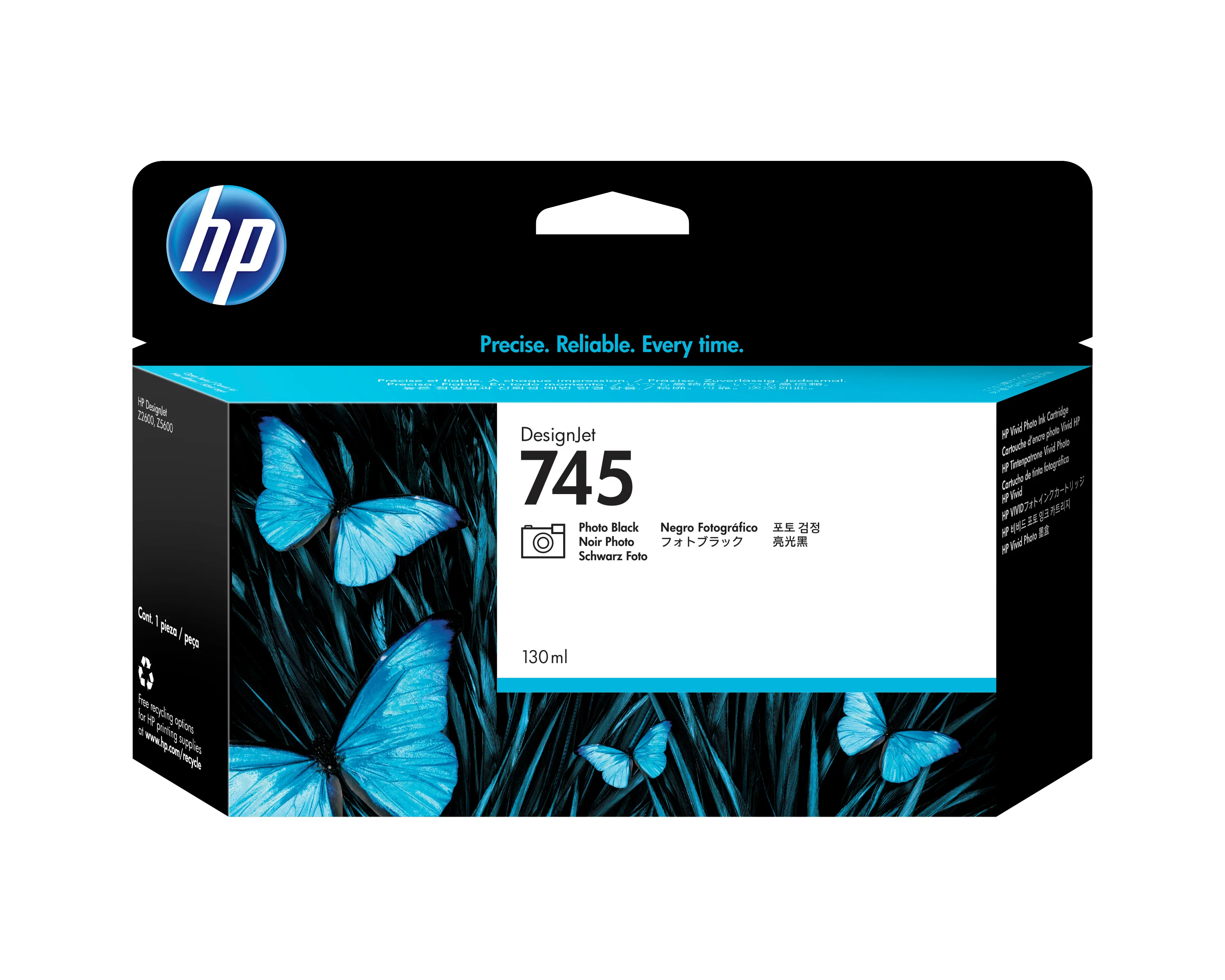 HP 745 DesignJet Druckerpatrone Fotoschwarz, 130 ml