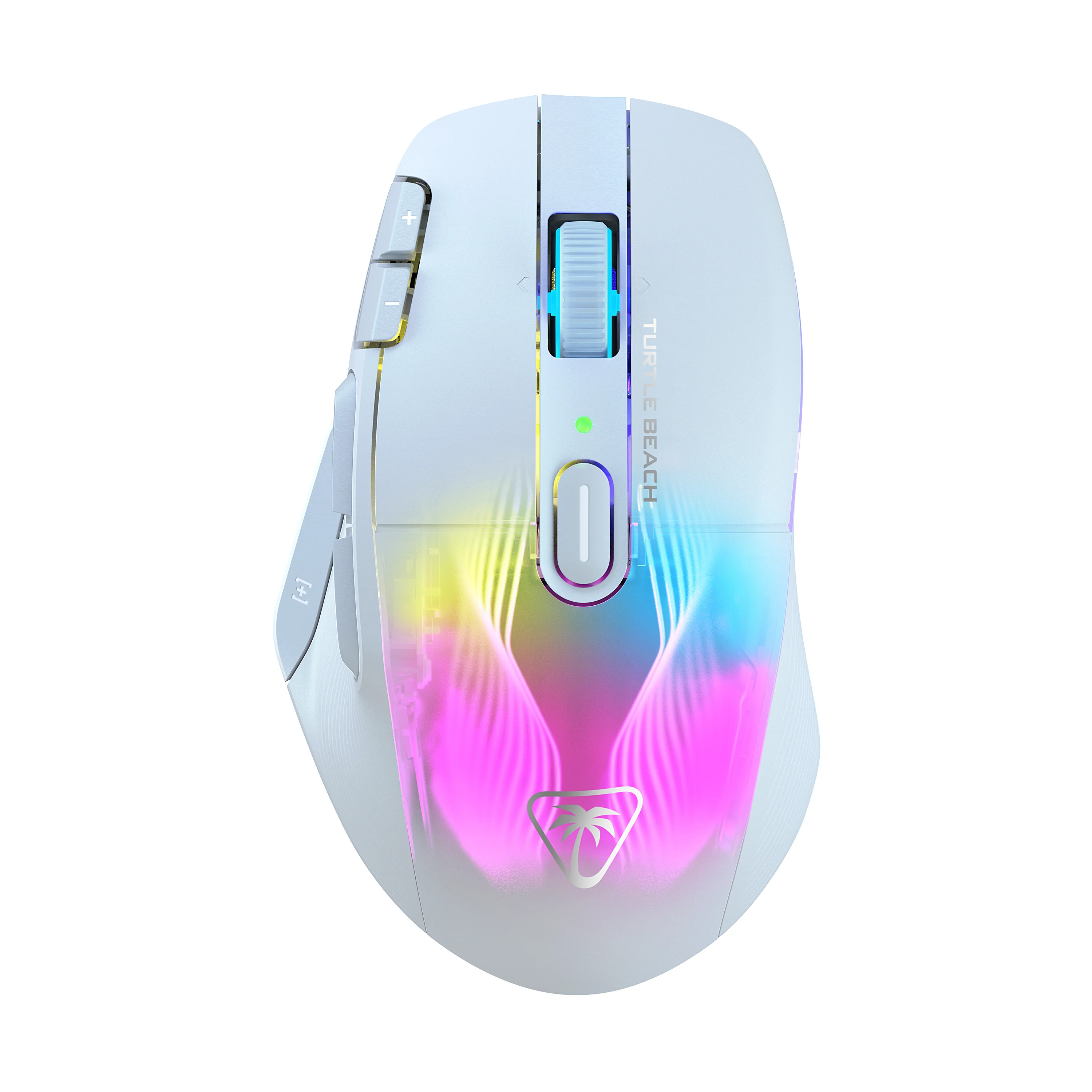 Turtle Beach Kone XP Air – Kabellose, anpassbare und ergonomische RGB-Gaming-Maus, Bluetooth, optischer Sensor 19K DPI, bis zu 100-Stunden-Akku und Ladestation - Weiß