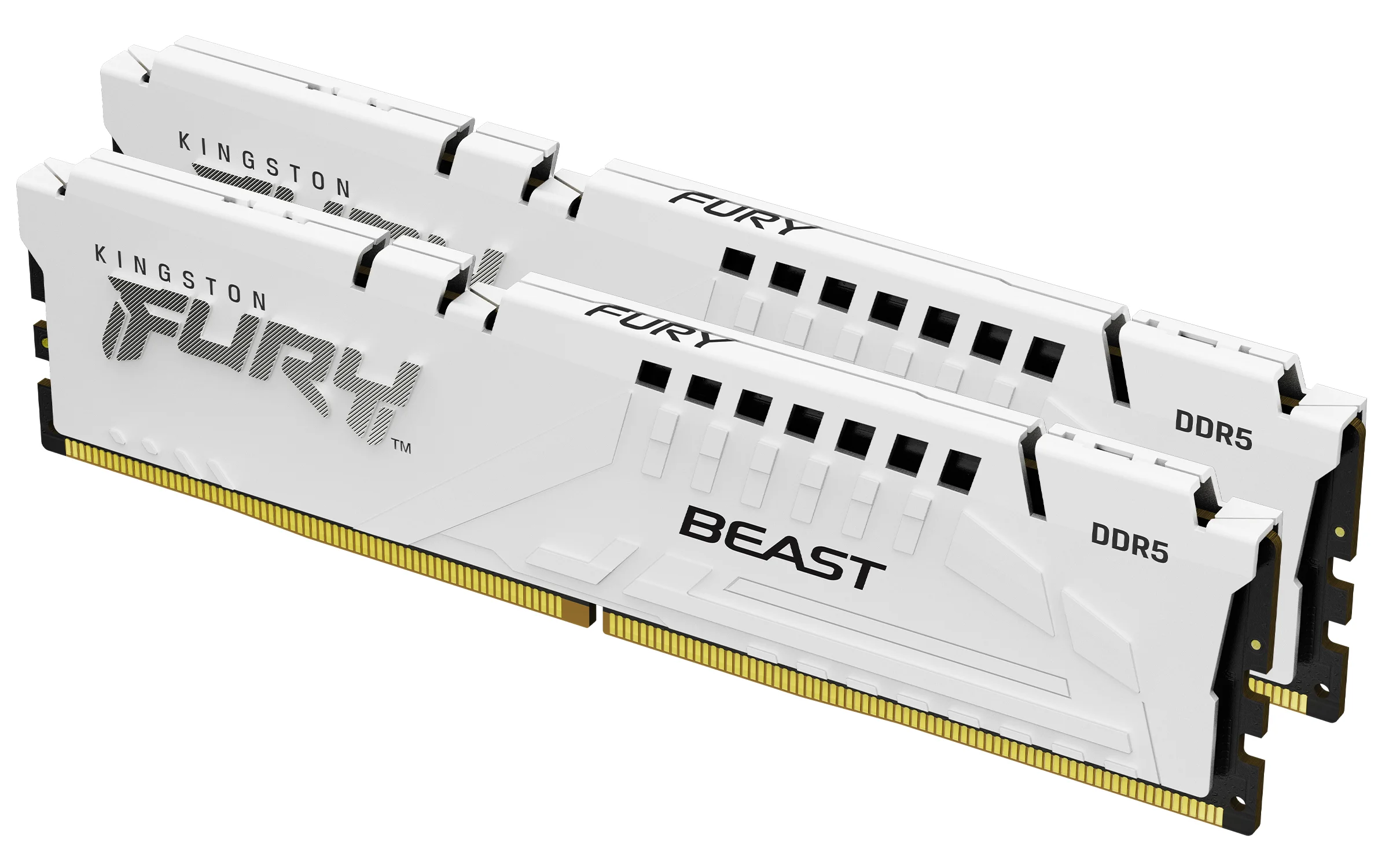 Kingston Technology FURY Beast 64GB 5600MT/s DDR5 CL40 DIMM (2er-Kit) White XMP