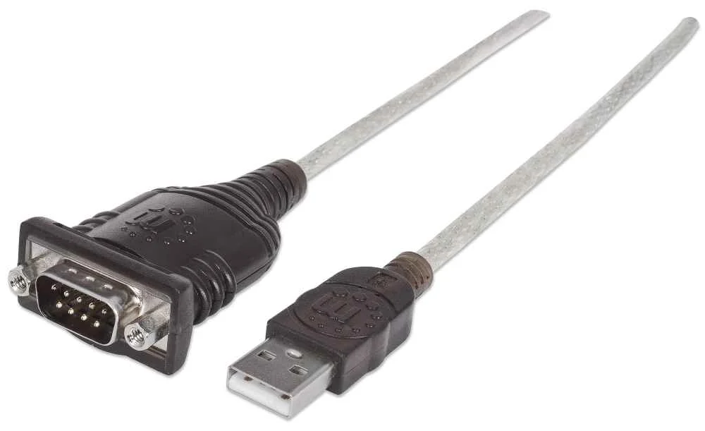 Manhattan USB auf Seriell-Konverter, Zum Anschluss eines seriellen Geräts an einen USB-Port, Prolific PL-2303RA-Chipsatz, 1,8 m