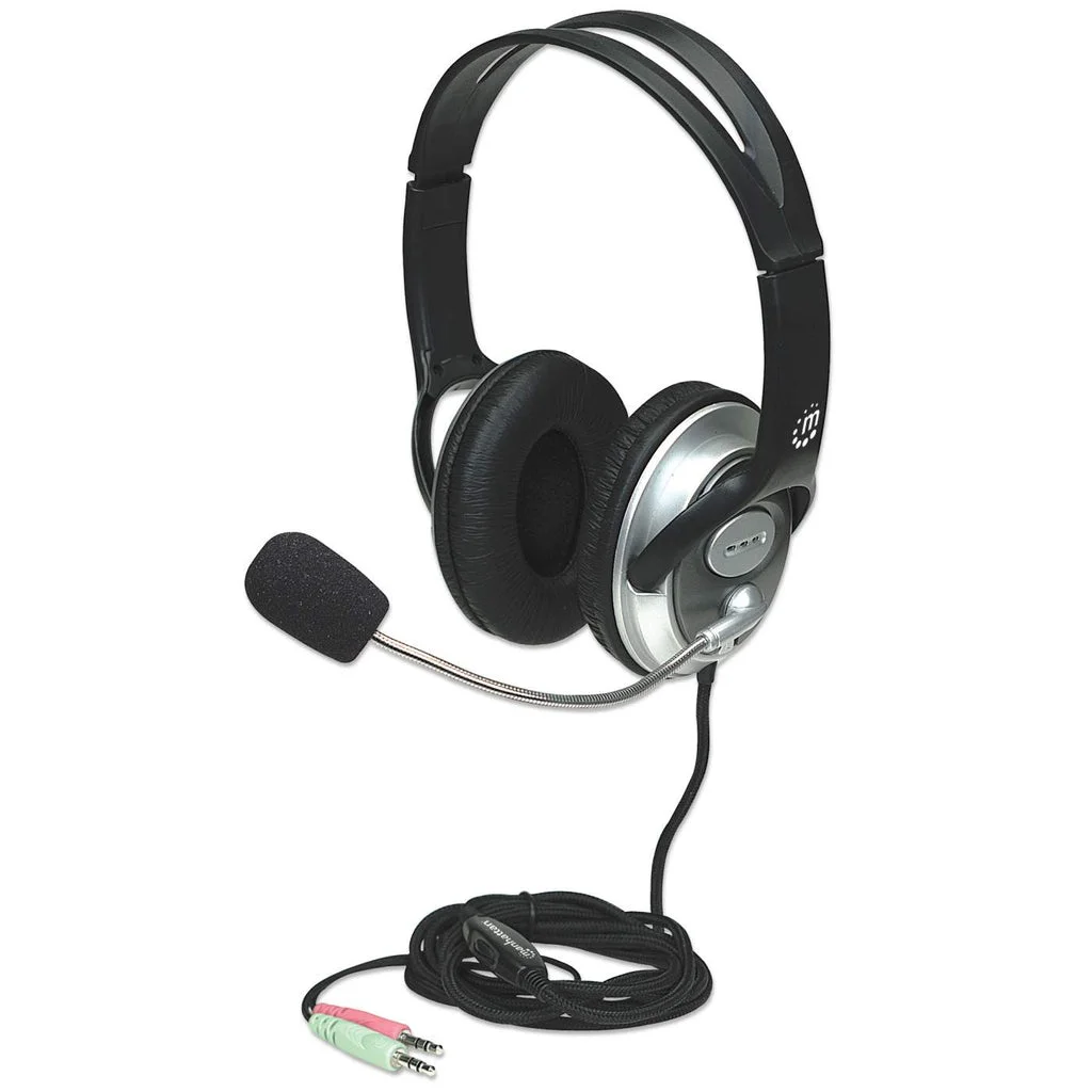 Manhattan Classic Stereoheadset, Flexibles Mikrofon und hohe Audioqualität
