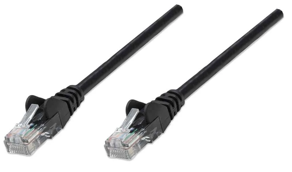 Intellinet Netzwerkkabel, Cat5e, U/UTP, CCA, Cat5e-kompatibel, RJ45-Stecker/RJ45-Stecker, 3,0 m, schwarz