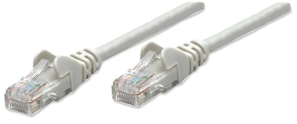 Intellinet Netzwerkkabel, Cat6, U/UTP, CCA, Cat6-kompatibel, RJ45-Stecker/RJ45-Stecker, 2,0 m, grau