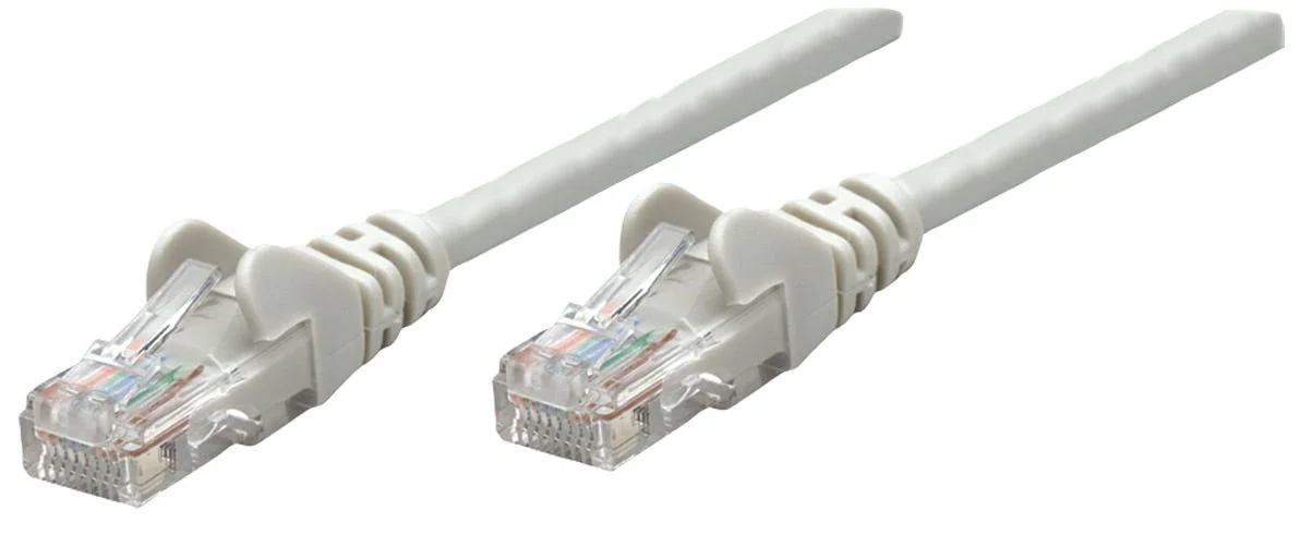 Intellinet Premium Netzwerkkabel, Cat6a, S/FTP, 100% Kupfer, Cat6a-zertifiziert, LS0H, RJ45-Stecker/RJ45-Stecker, 0,25 m, grau