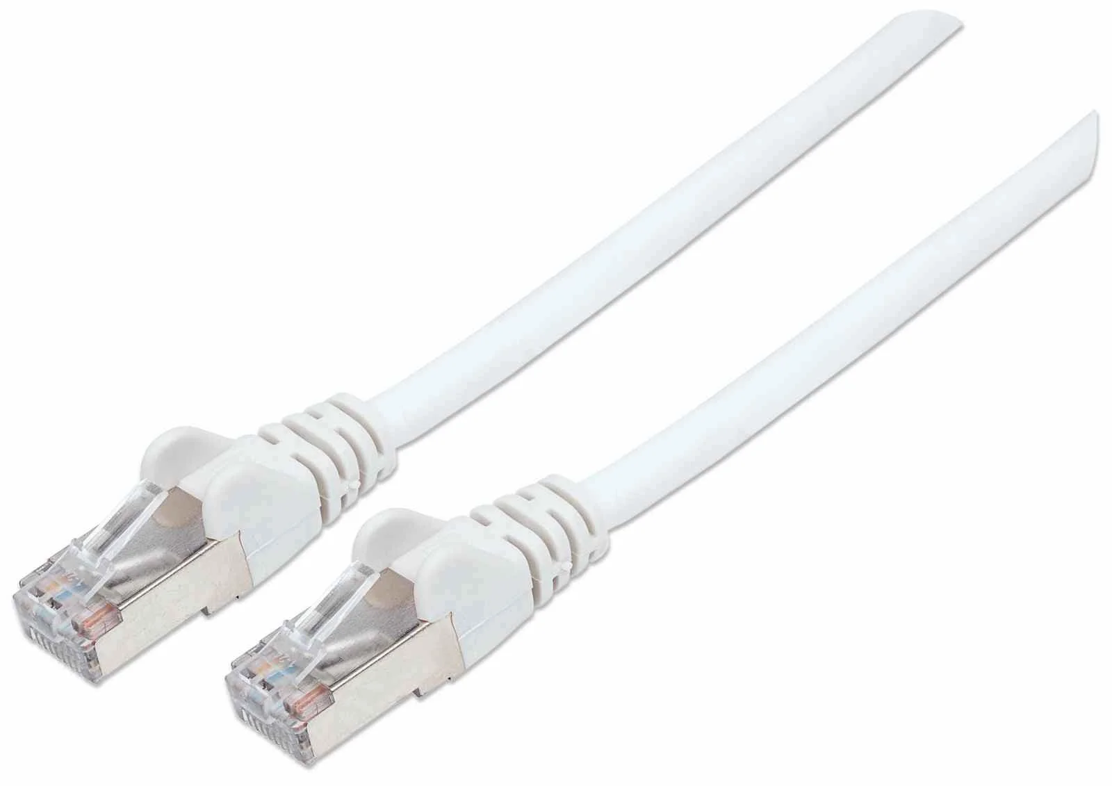 Intellinet Netzwerkkabel mit Cat6a-Stecker und Cat7-Rohkabel, S/FTP, 100% Kupfer, LS0H, 1,5 m, weiß